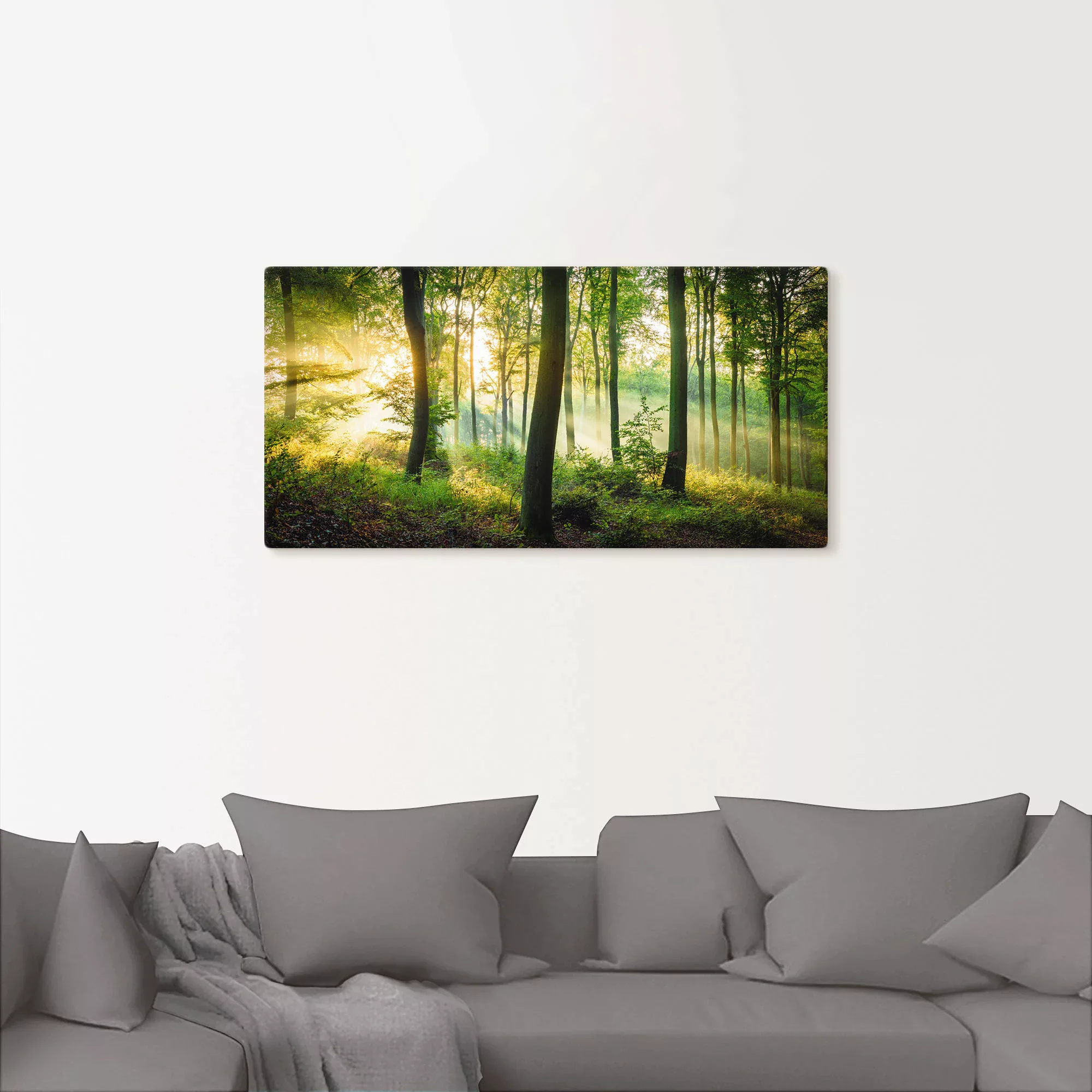 Artland Wandbild "Herbst im Wald II", Waldbilder, (1 St.), als Alubild, Out günstig online kaufen