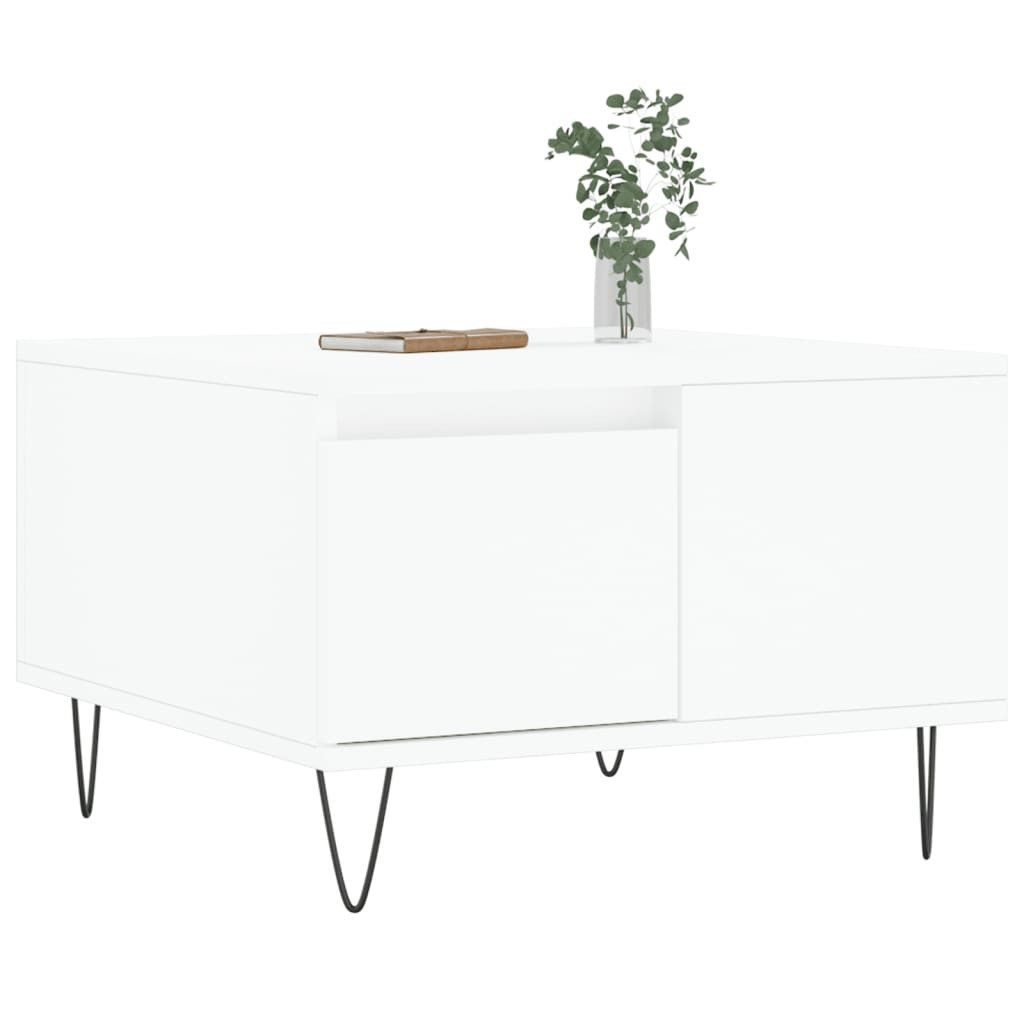 vidaXL Couchtisch Couchtisch Weiß 55x55x36,5 cm günstig online kaufen