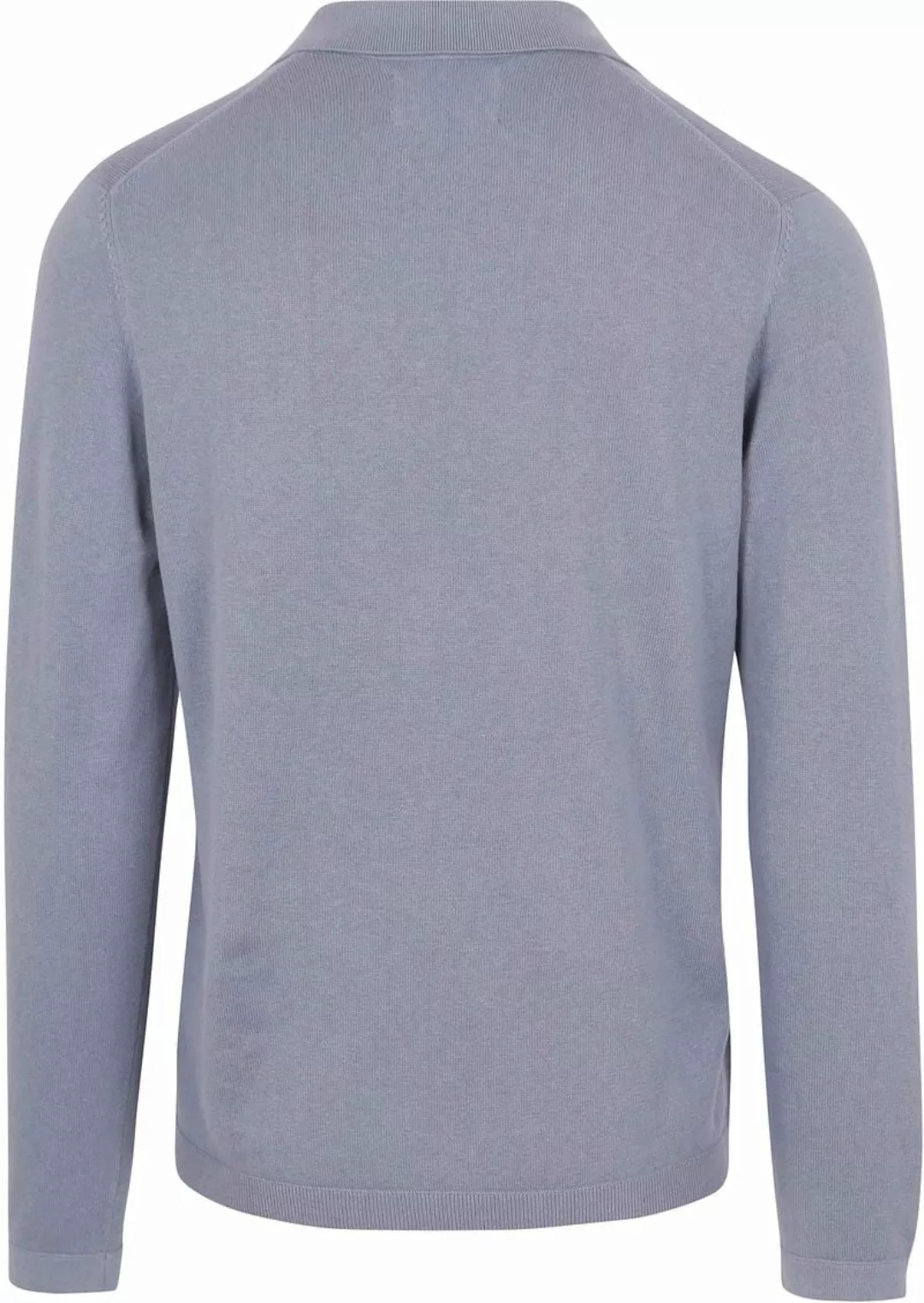 Marc O'Polo Longsleeve Poloshirt Riva Hellblau - Größe L günstig online kaufen