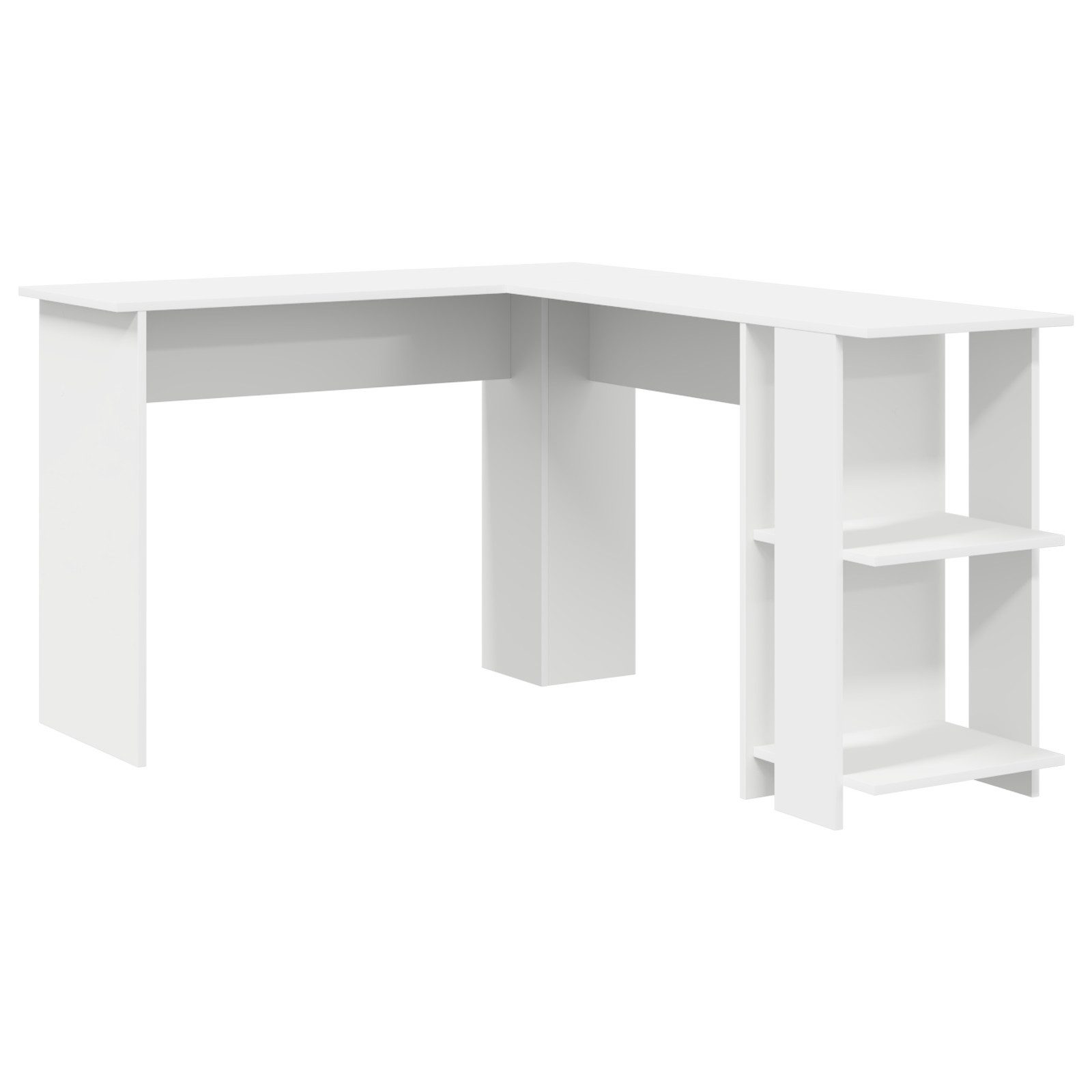vidaXL Schreibtisch Eckschreibtisch Weiß 140x113,5x75cm (1-St) günstig online kaufen