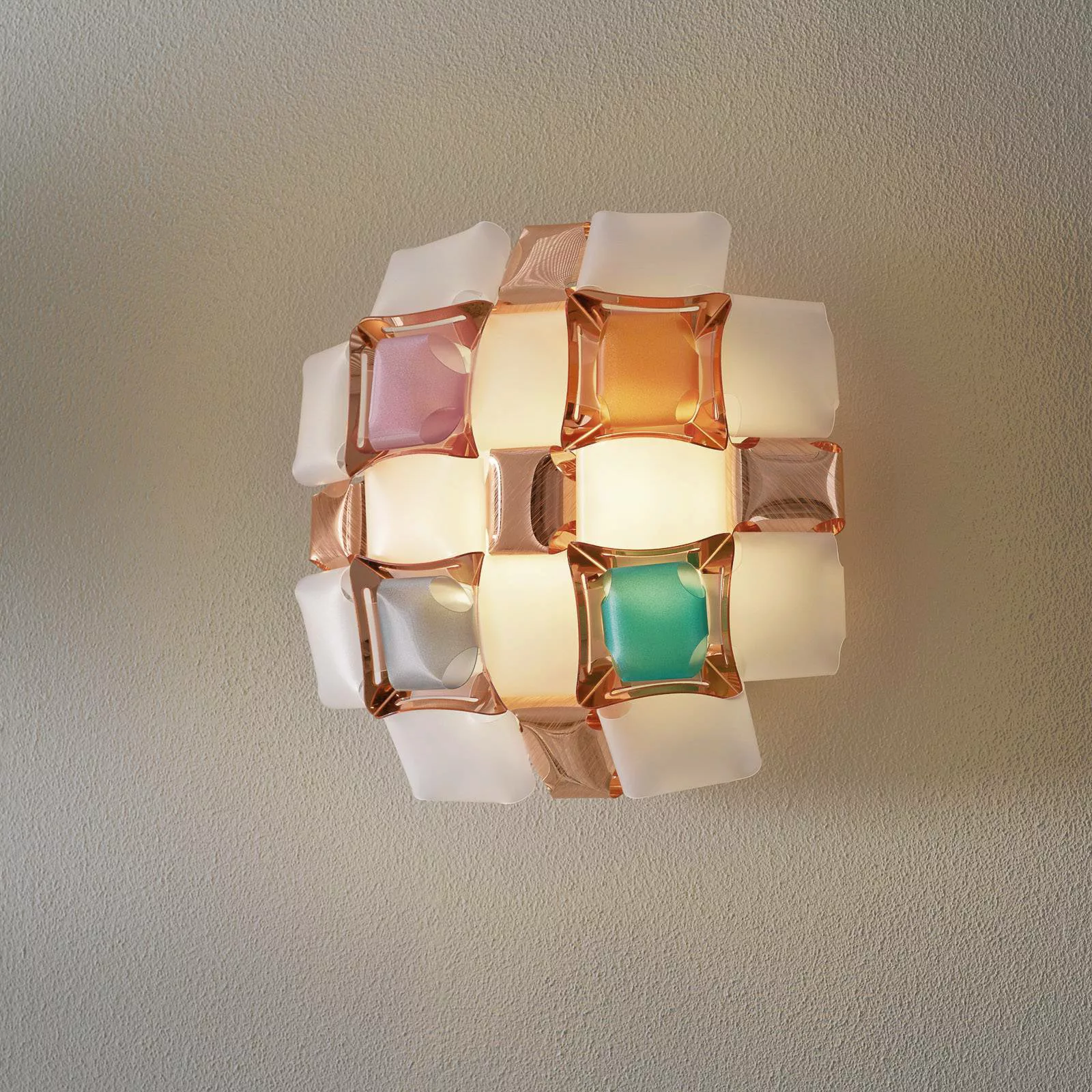 Slamp Mida Wandleuchte, 32x32 cm, bunt/weiß günstig online kaufen