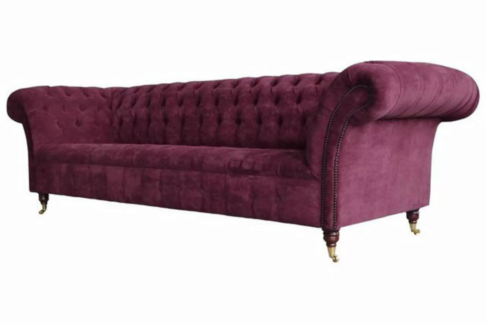 Xlmoebel Sofa Chesterfield Stil Sofa Polster Textil Couch 3-Sitzer Neu, Her günstig online kaufen