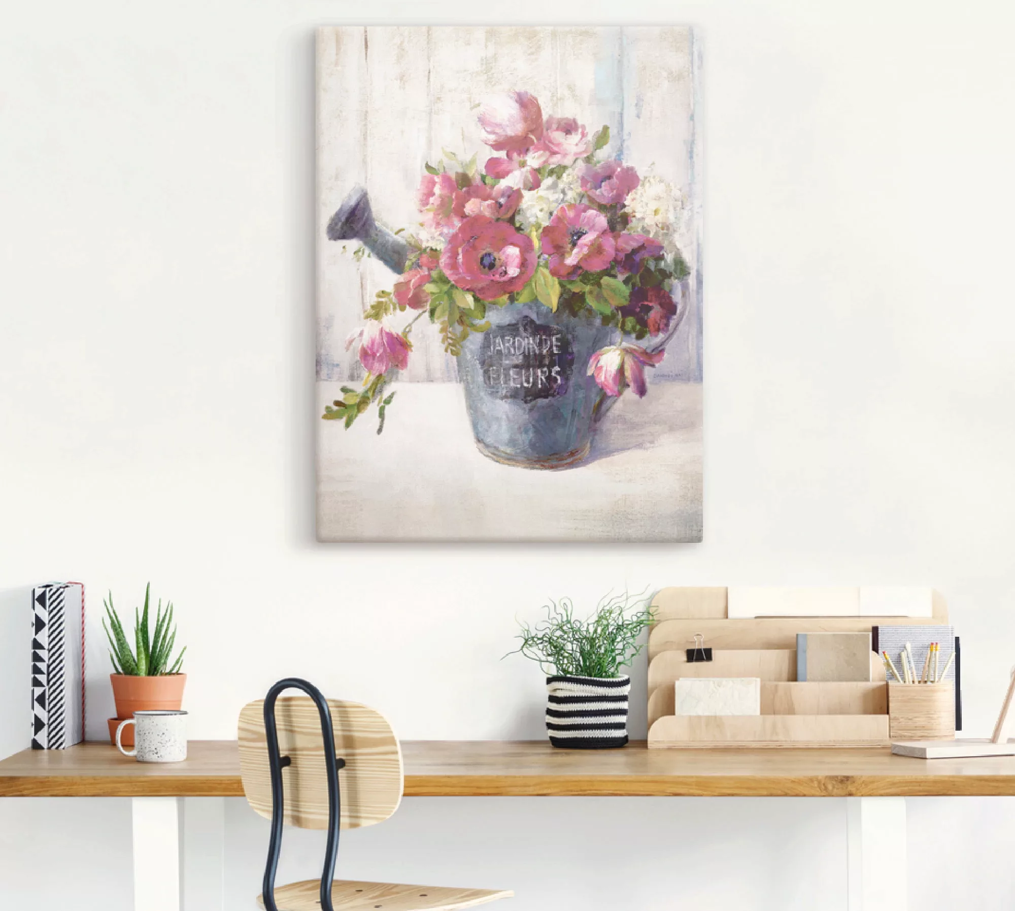 Artland Wandbild "Gartenblumen II", Blumen, (1 St.), als Leinwandbild, Post günstig online kaufen