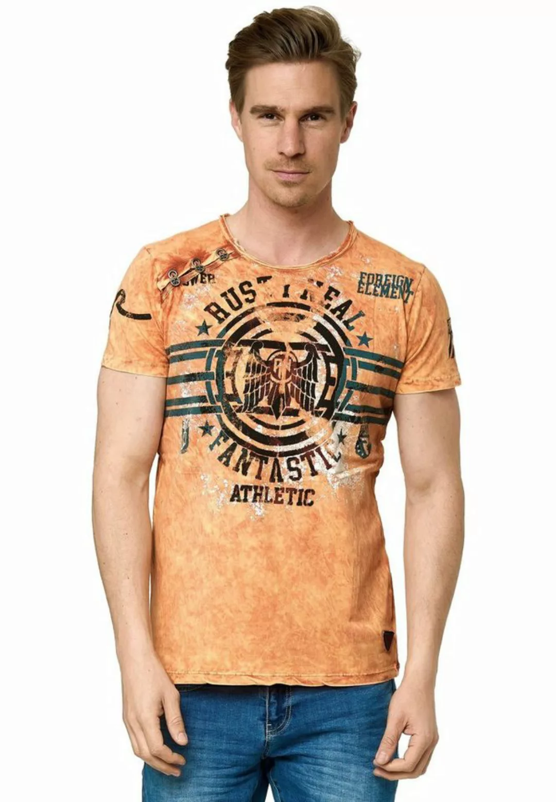 Rusty Neal T-Shirt, mit coolem Logo-Print günstig online kaufen