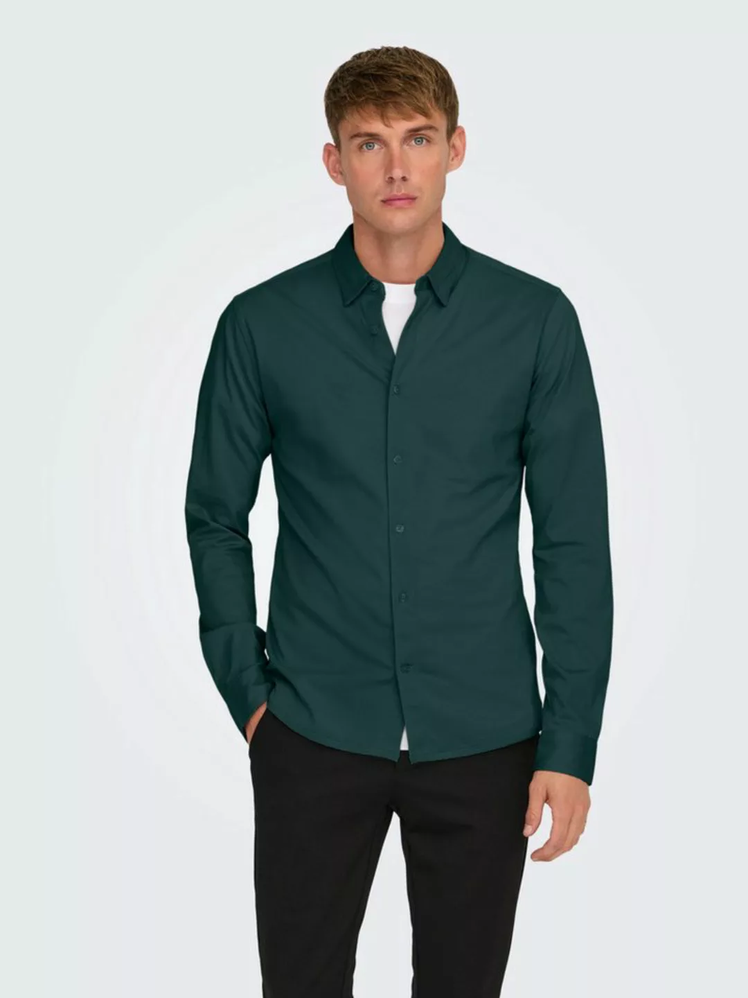 ONLY & SONS Langarmhemd ONSROBIN B/U LS STRETCH SHIRT NOOS günstig online kaufen