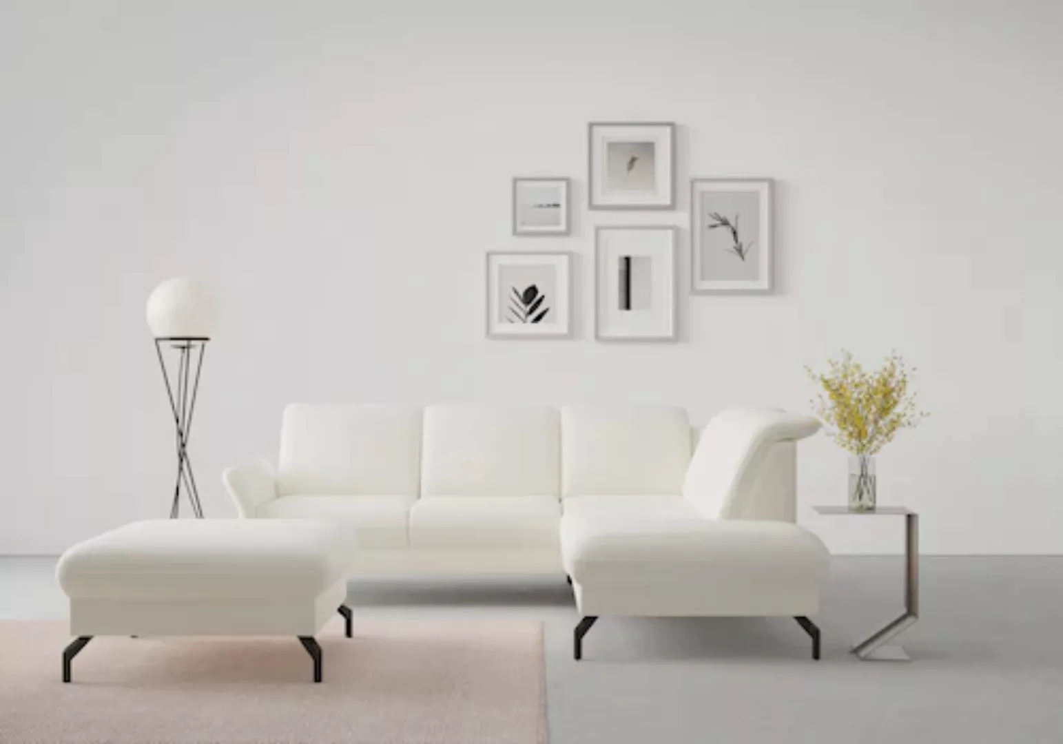 sit&more Ecksofa »Fashion L-Form«, wahlweise mit Kopfteilverstellung und Vo günstig online kaufen