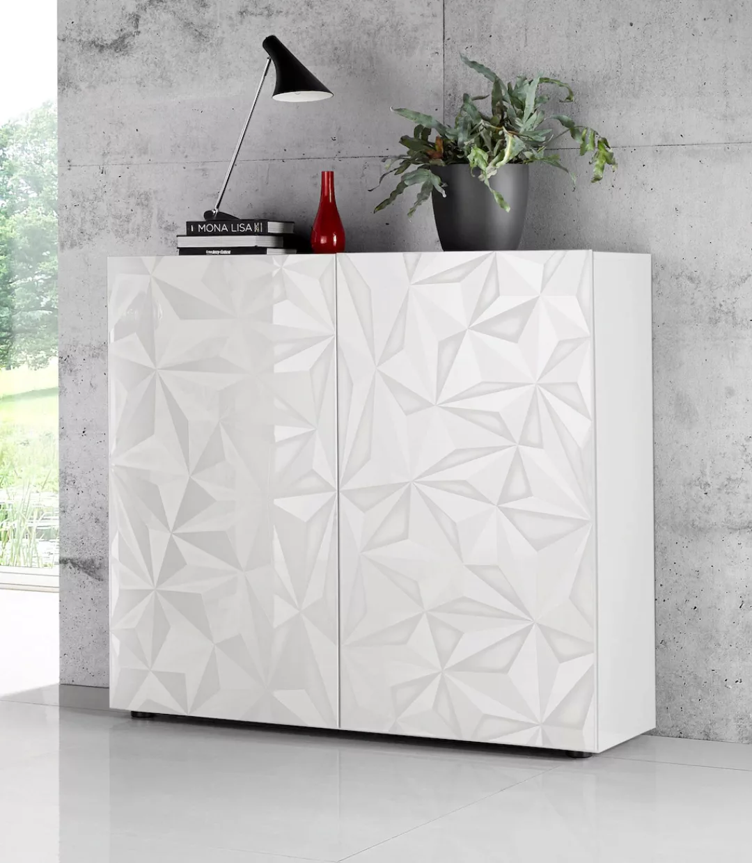 INOSIGN Highboard "Highboard Höhe 111 cm, Breite 121 cm, Kommode 2 Türen, H günstig online kaufen