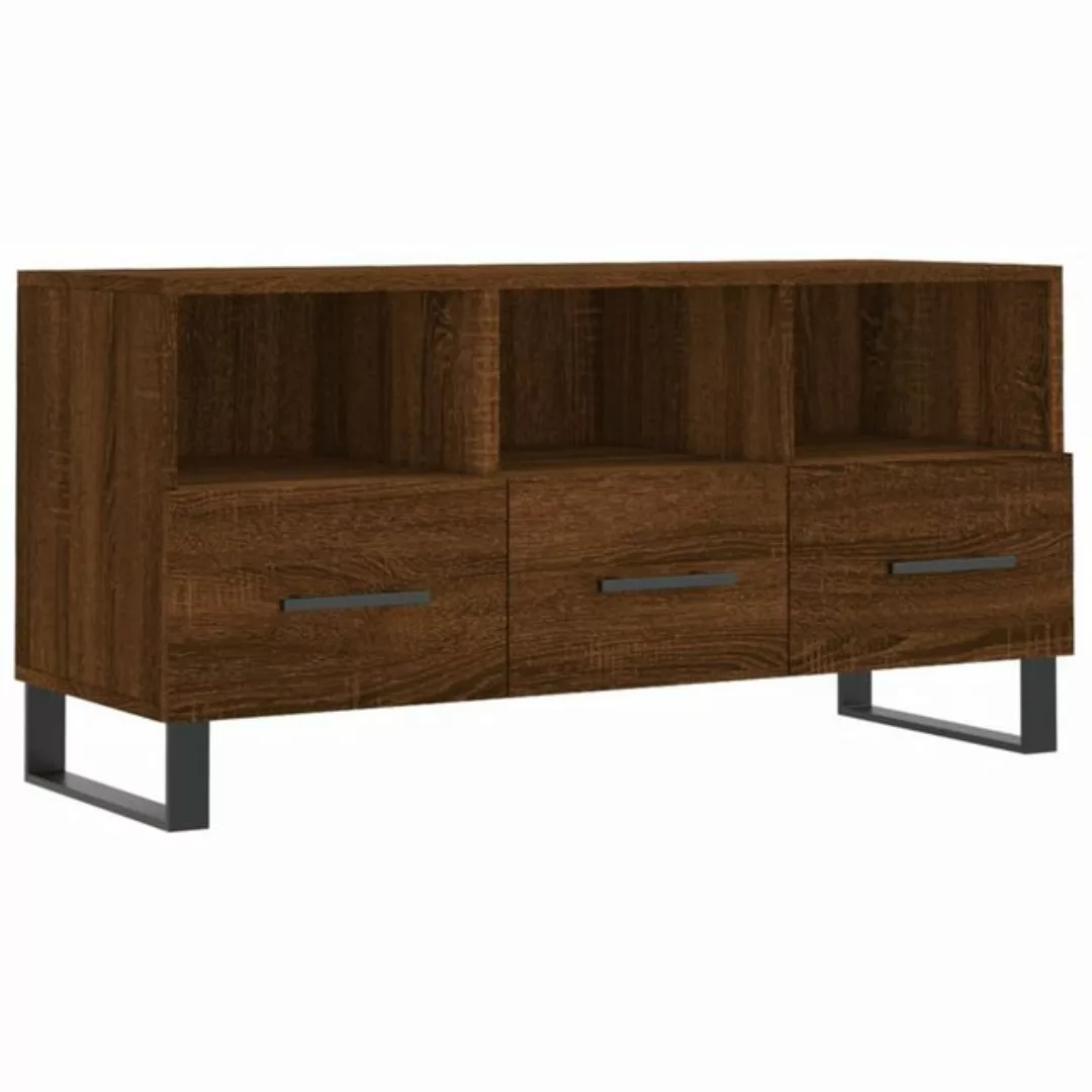 furnicato TV-Schrank Braun Eichen-Optik 102x36x50 cm Holzwerkstoff (1-St) günstig online kaufen