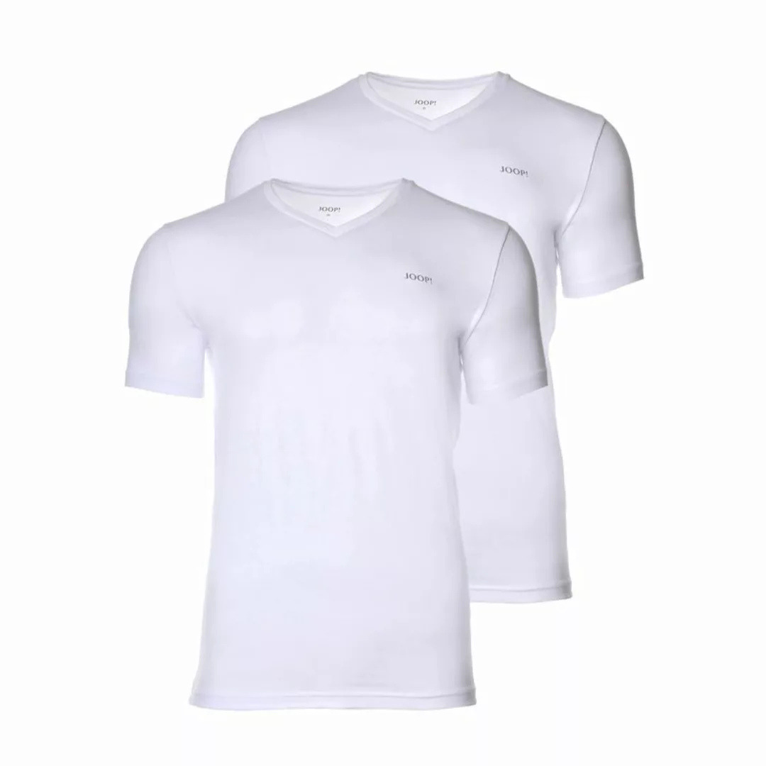 Joop! 2-er Set T-Shirts mit V-Neck Weiß günstig online kaufen