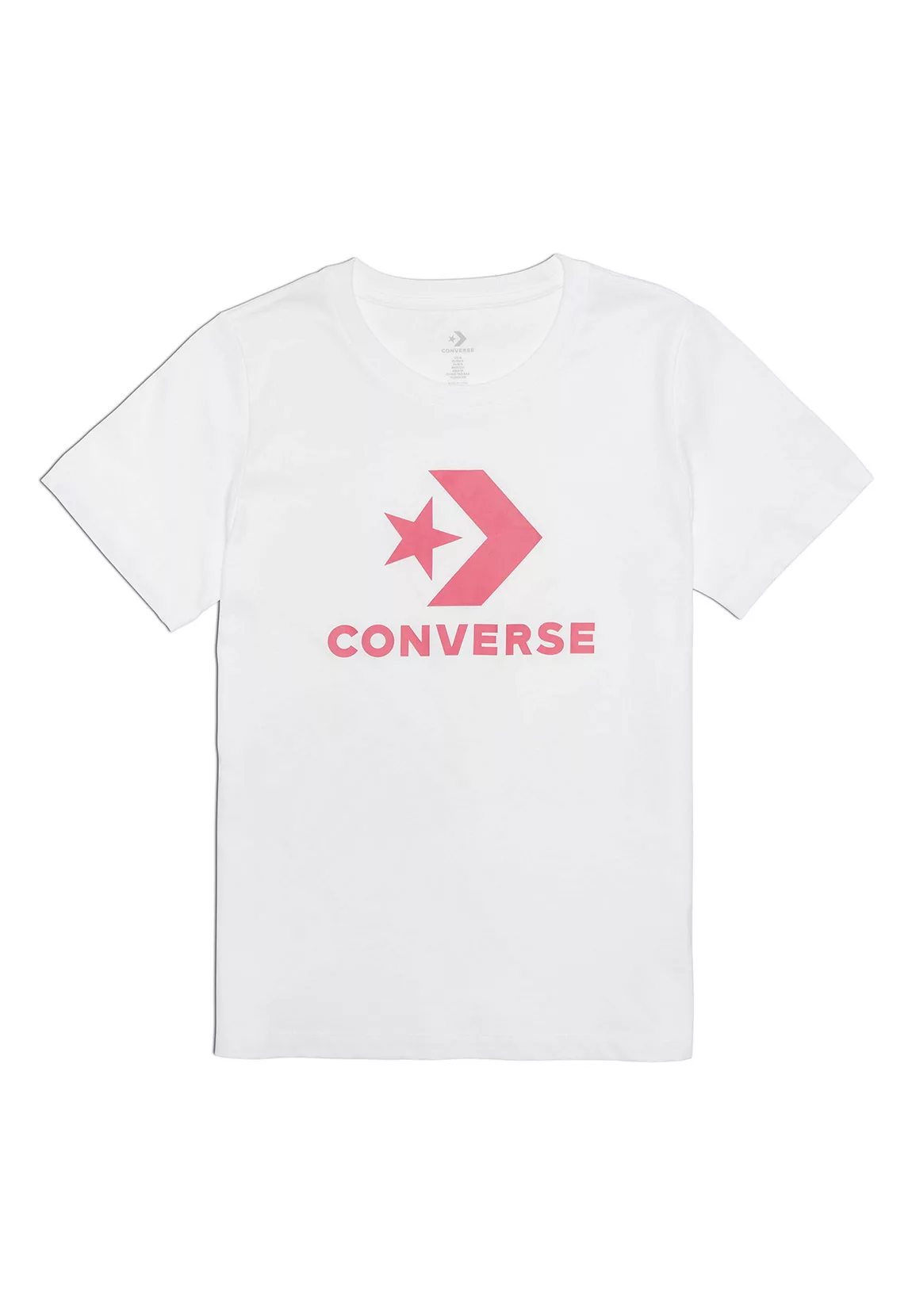 Converse T-Shirt Damen STAR CHEVRON CENTER FRONT TEE WHITE 10018569 101 Wei günstig online kaufen
