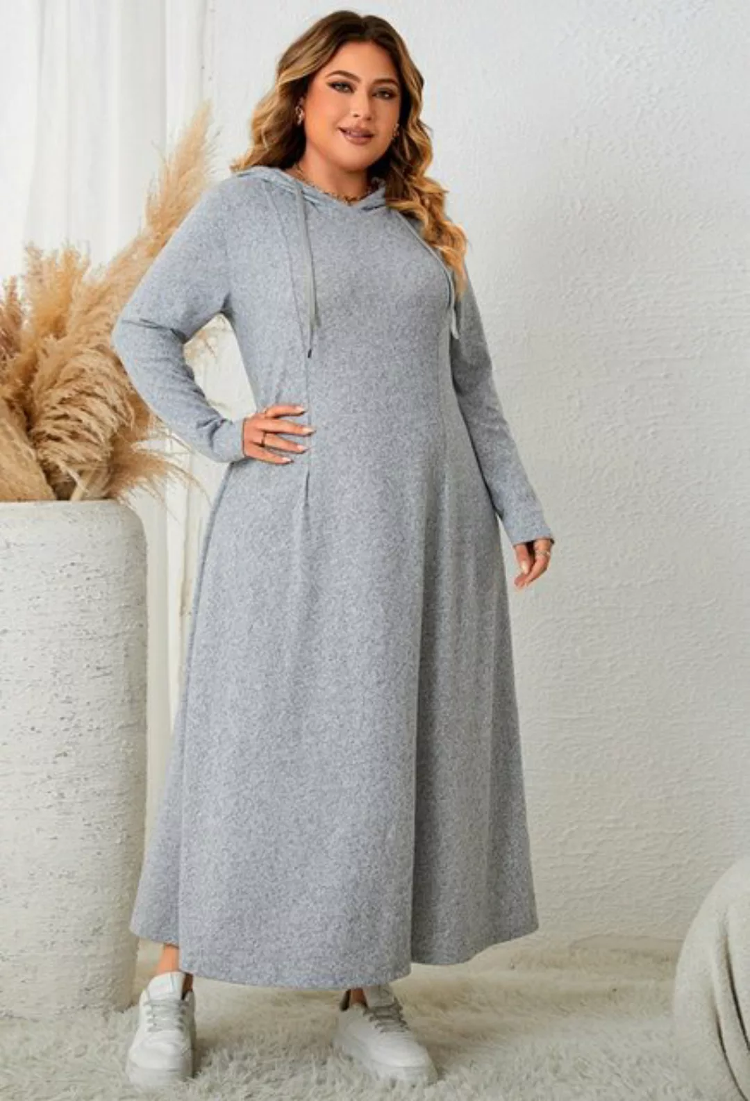 CHENIN A-Linien-Kleid Bequemes Freizeitkleid mit Kapuze (Herbstliches, tail günstig online kaufen