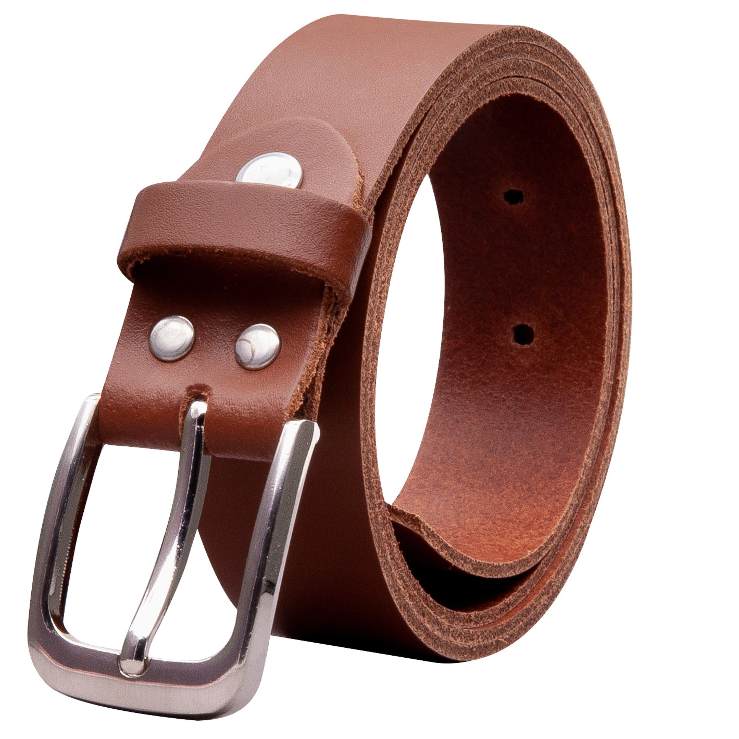 COLOGNEBELT Ledergürtel OM317-SL-Hellbraun MADE IN GERMANY, günstig online kaufen