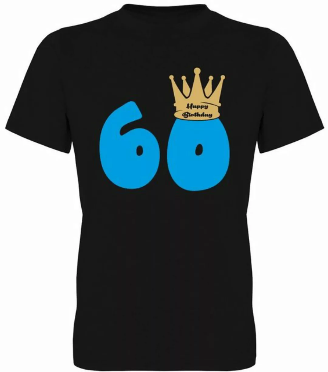 G-graphics T-Shirt 60 – Happy Birthday – mit Krone Herren T-Shirt, mit tren günstig online kaufen