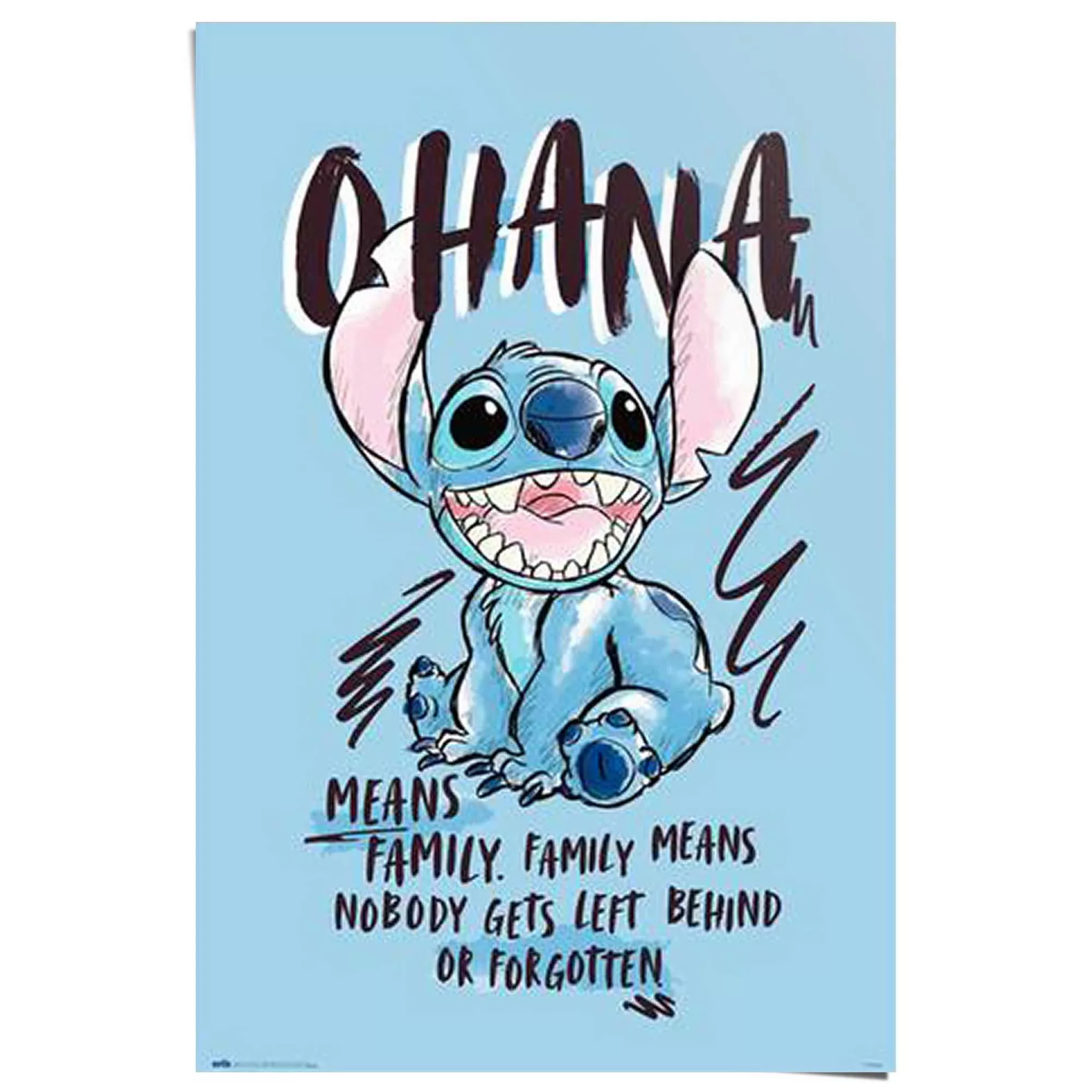 Reinders Poster "Disney Stitch Ohana" günstig online kaufen