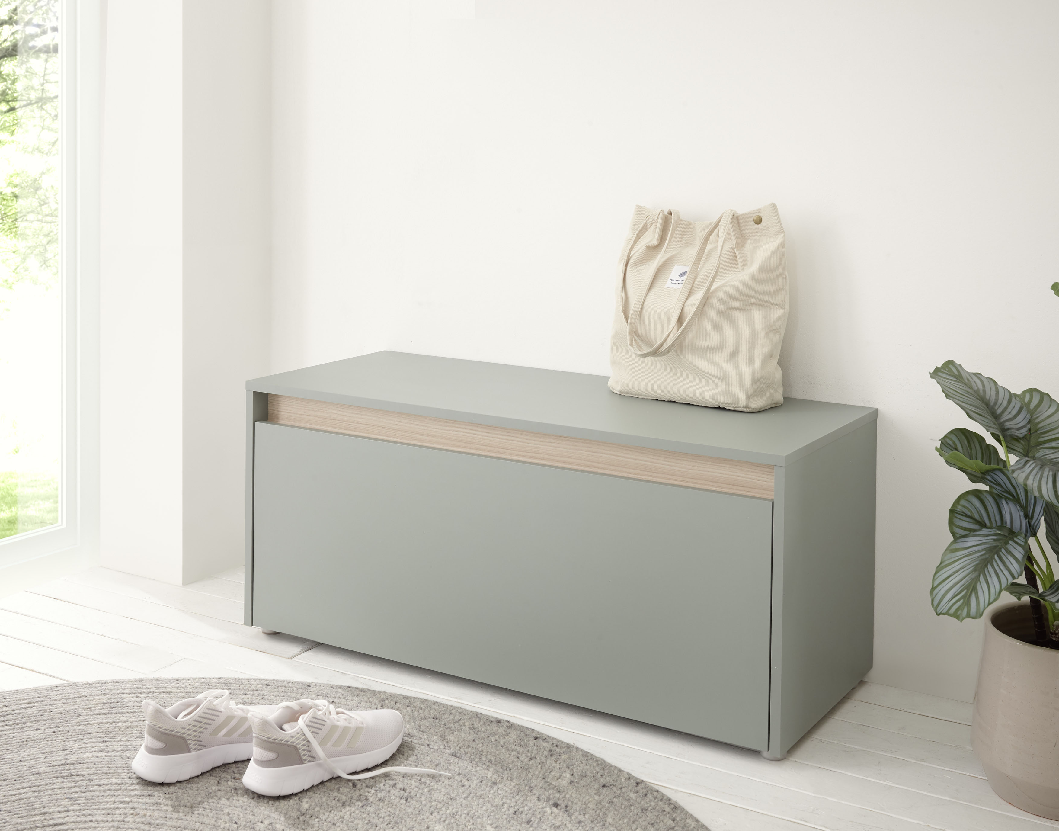 INOSIGN Schuhbank "GiRON/CiTY, Garderobenbank mit Klappe, Sitzbank in vier günstig online kaufen