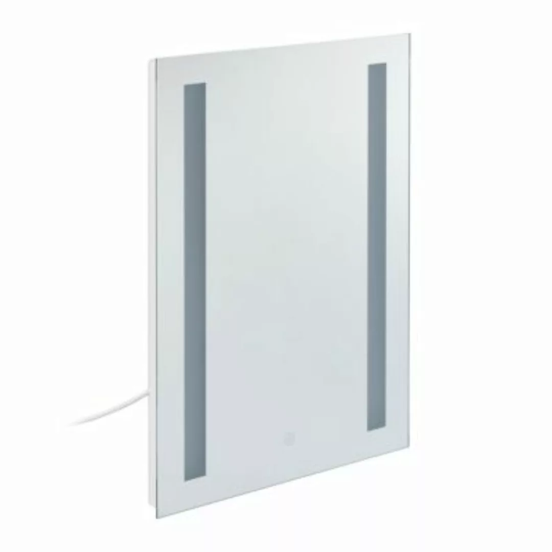 relaxdays Badezimmerspiegel mit Beleuchtung 60x45 transparent günstig online kaufen