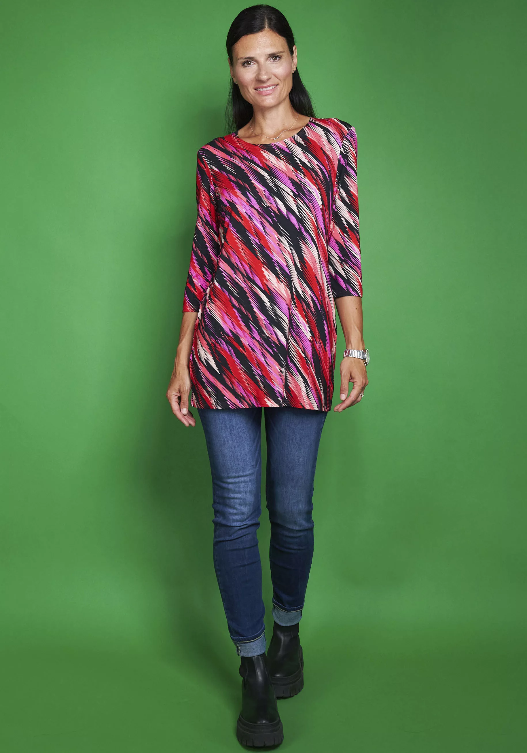 Seidel Moden Longshirt, mit auffälligem Farbenmuster, MADE IN GERMANY günstig online kaufen