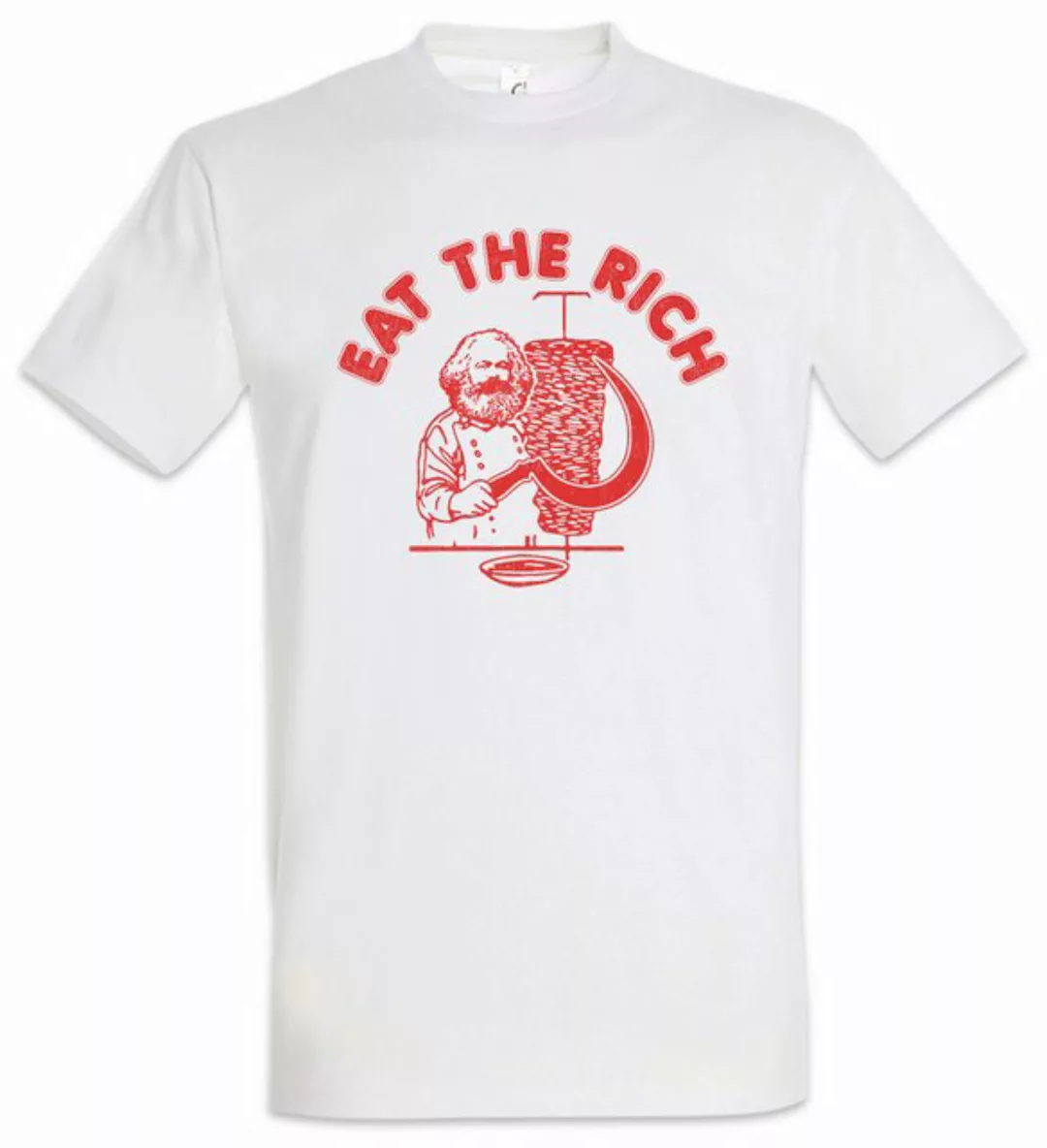 Urban Backwoods Print-Shirt Eat The Rich Herren T-Shirt Karl Socialism Comm günstig online kaufen