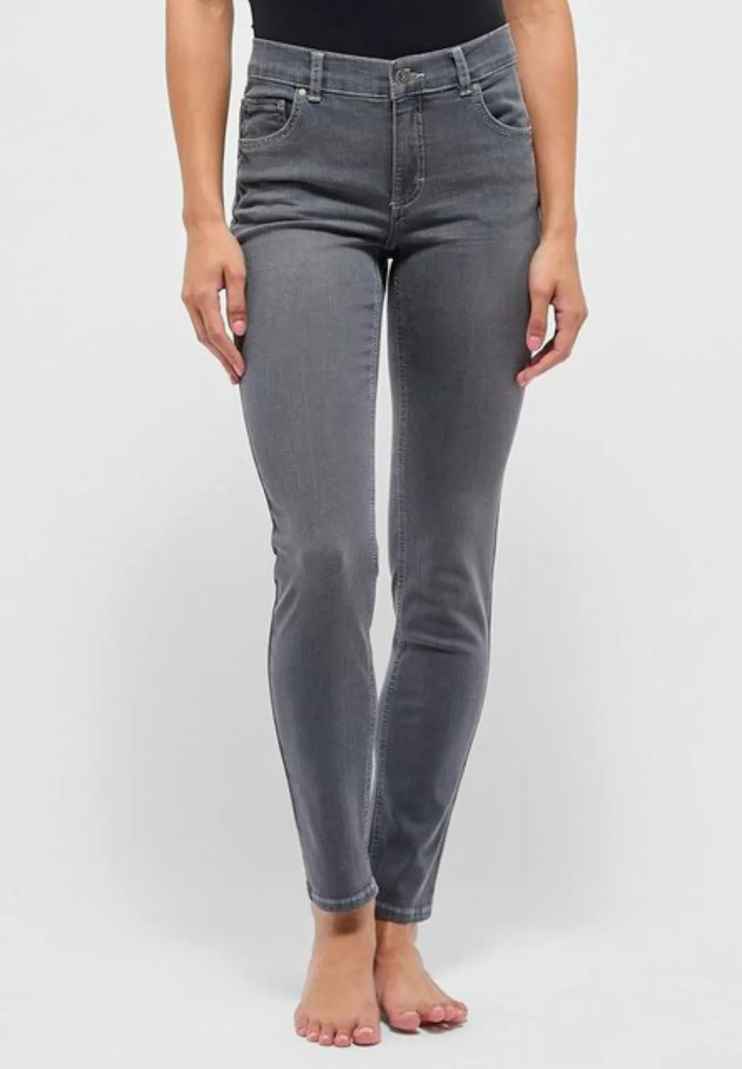 ANGELS Slim-fit-Jeans Jeans Skinny mit authentischem Denim mit Label-Applik günstig online kaufen