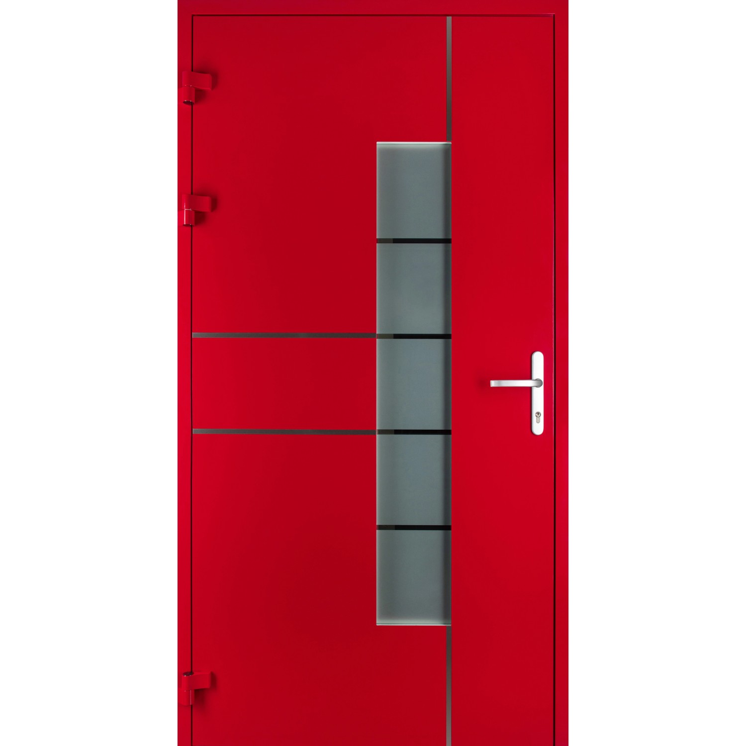 Moderno Haustür M360P Rubinrot 100 cm x 210 cm DIN L günstig online kaufen