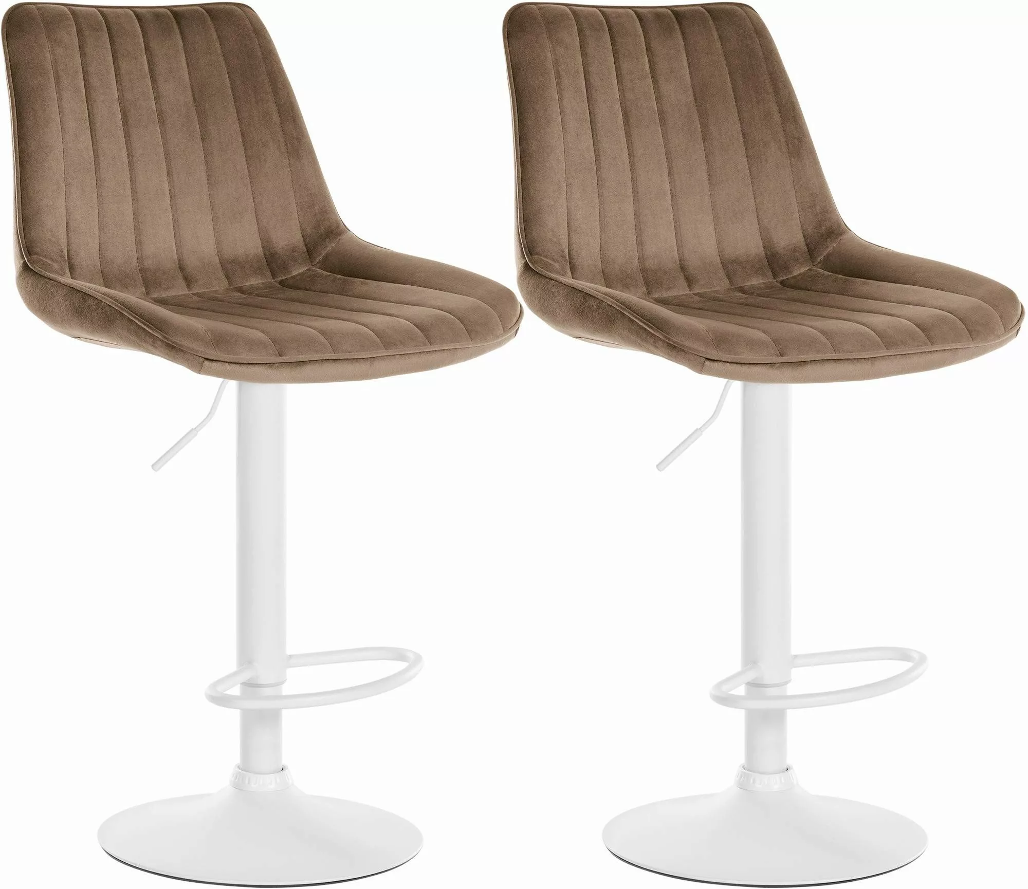 CLP Barhocker Toni Samt (2er Set, günstig online kaufen