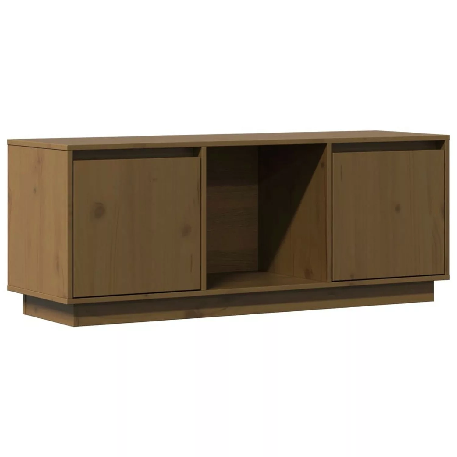 VidaXL TV-Schrank Honigbraun 110,5x35x44 cm Massivholz Kiefür günstig online kaufen