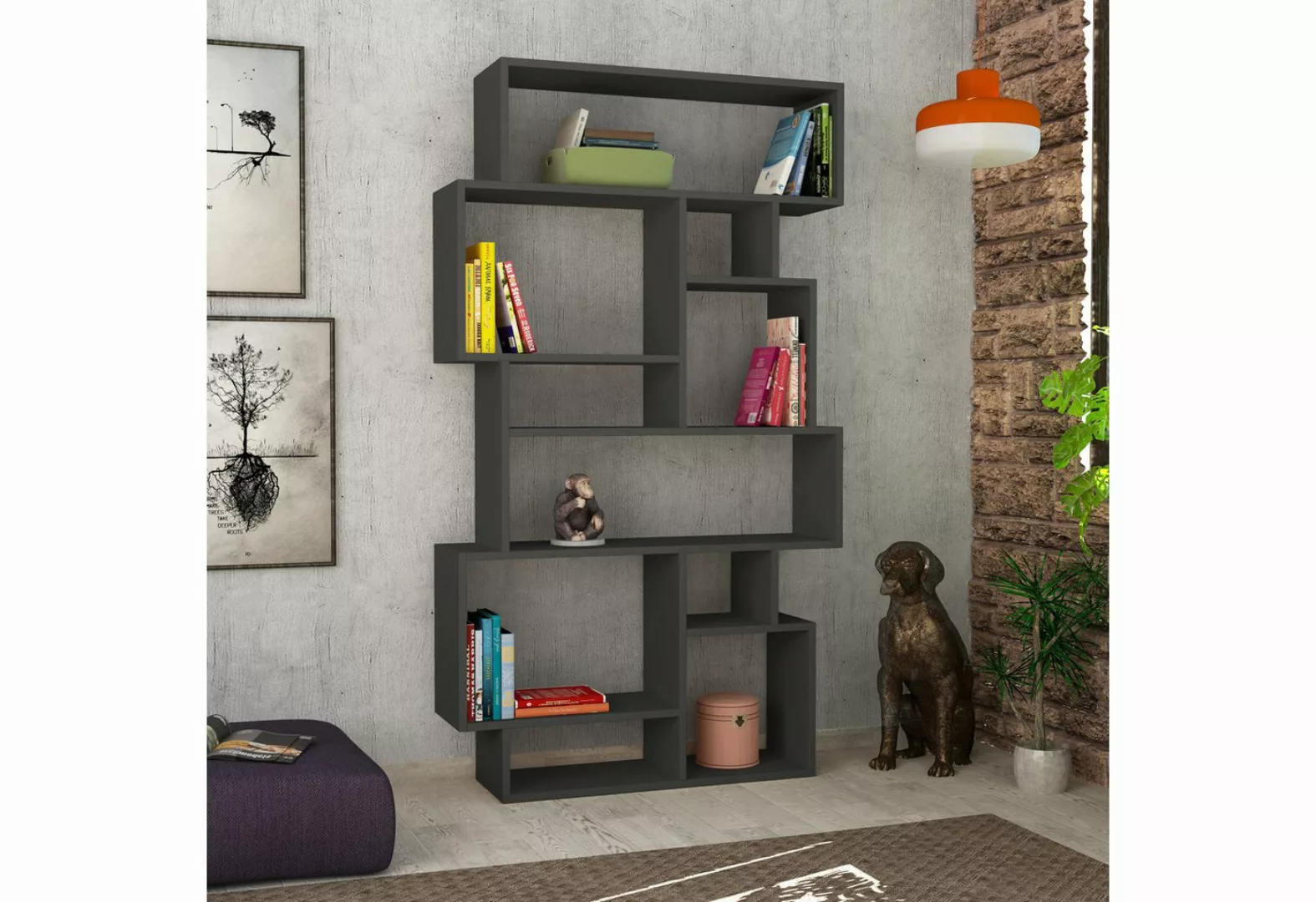 Decortie Bücherregal Karmato, Modernes Bücherregal Display Unit, 96 x 25,5 günstig online kaufen