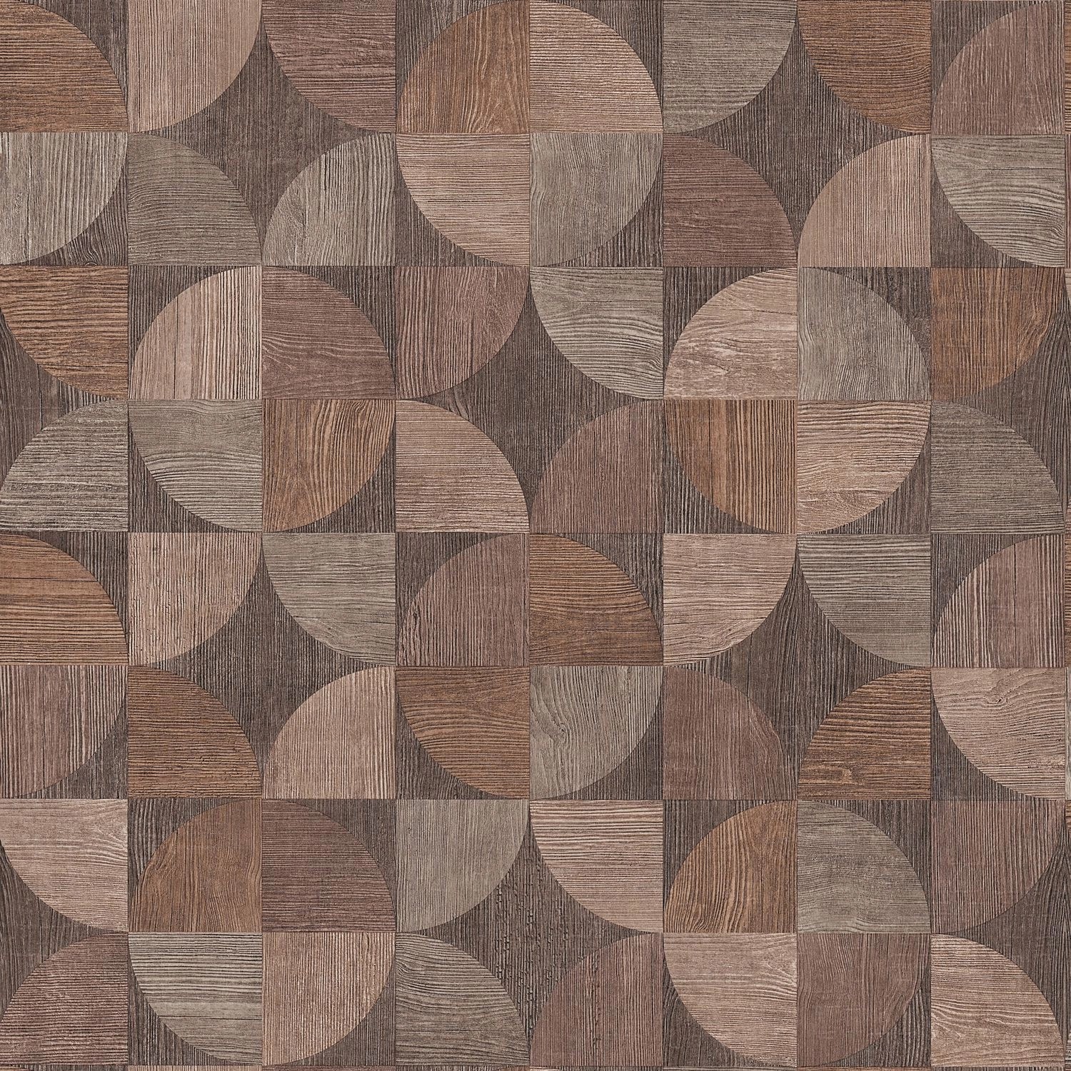 PROFHOME 369131-GU Holz Tapete Grafisch Matt Braun Beige Grau 0,53 m x 10,0 günstig online kaufen