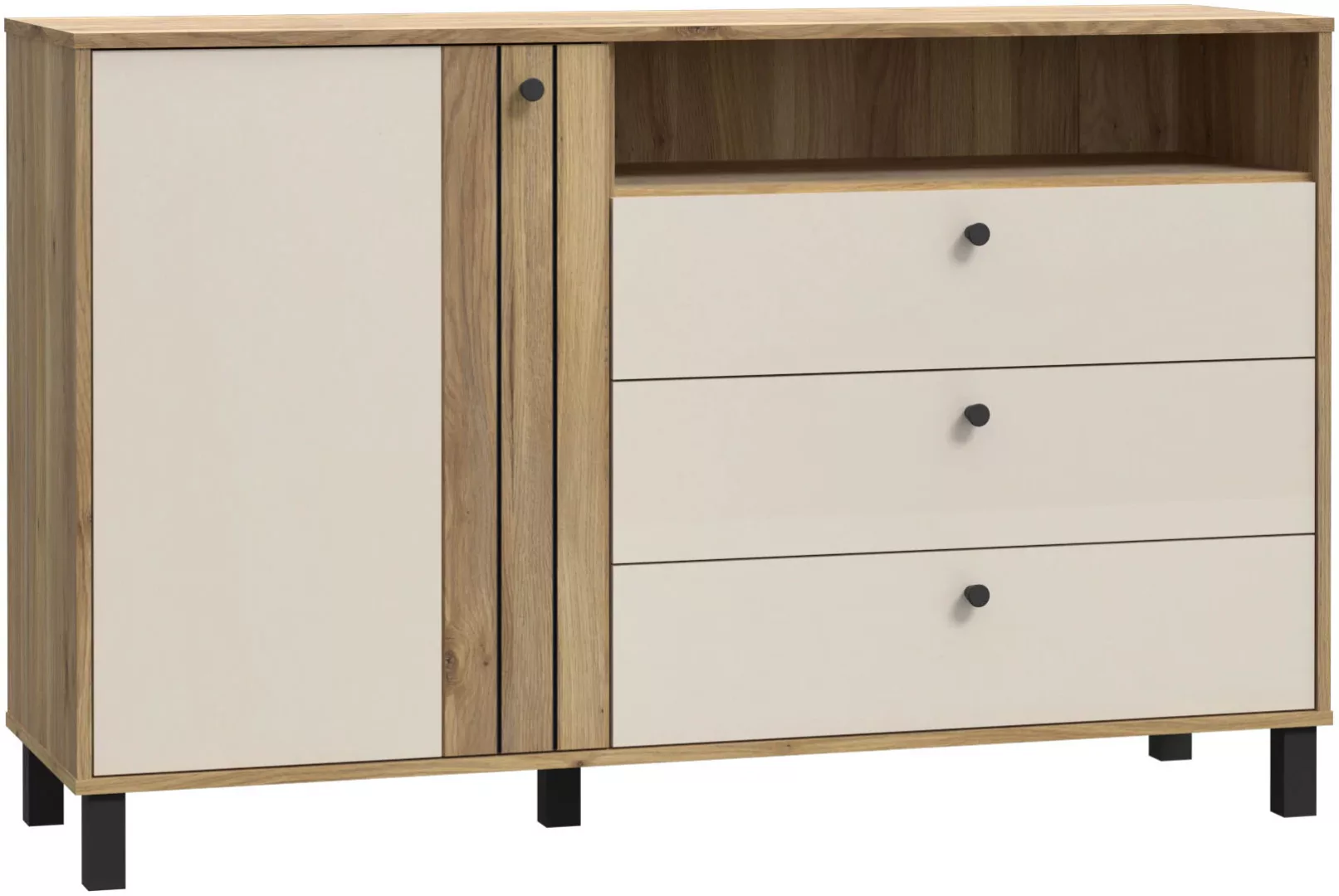 FORTE Sideboard, Sideboard, Stauraum, Soft Close, Metallgriffe günstig online kaufen