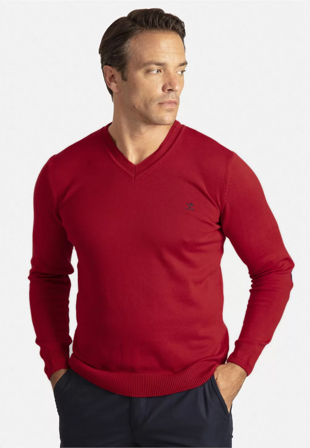 SIR RAYMOND TAILOR Strickpullover "Los Angeles", (1 tlg.), mit klassischem günstig online kaufen