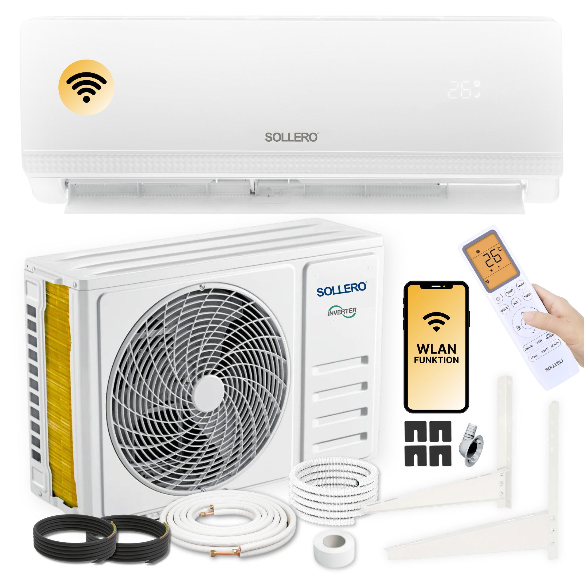 Sollero Klimagerät Split Klimaanlage 12000BTU R32 günstig online kaufen