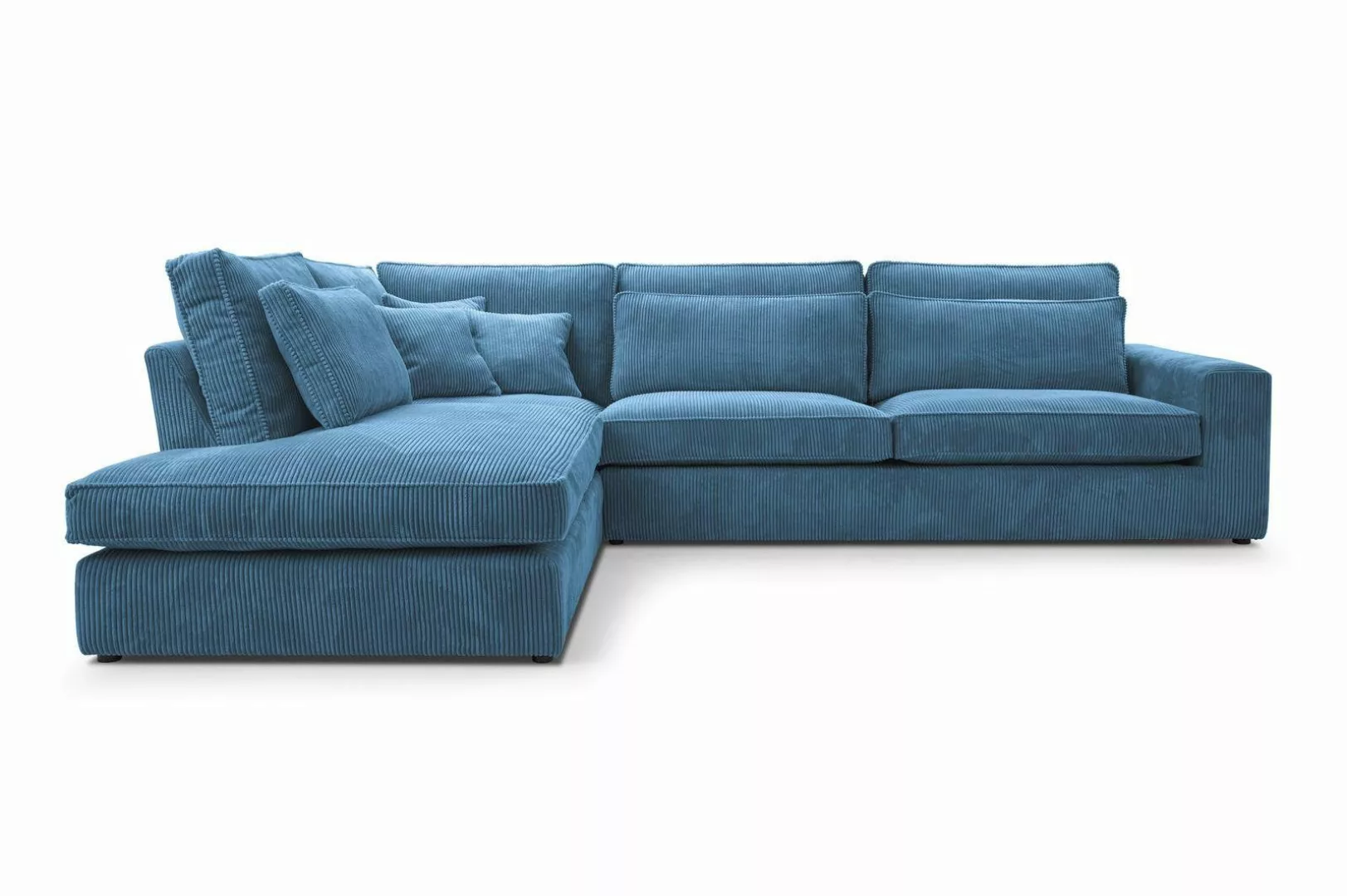 Beautysofa Ecksofa Gepolstertes mit dekorativen Kissen günstig online kaufen