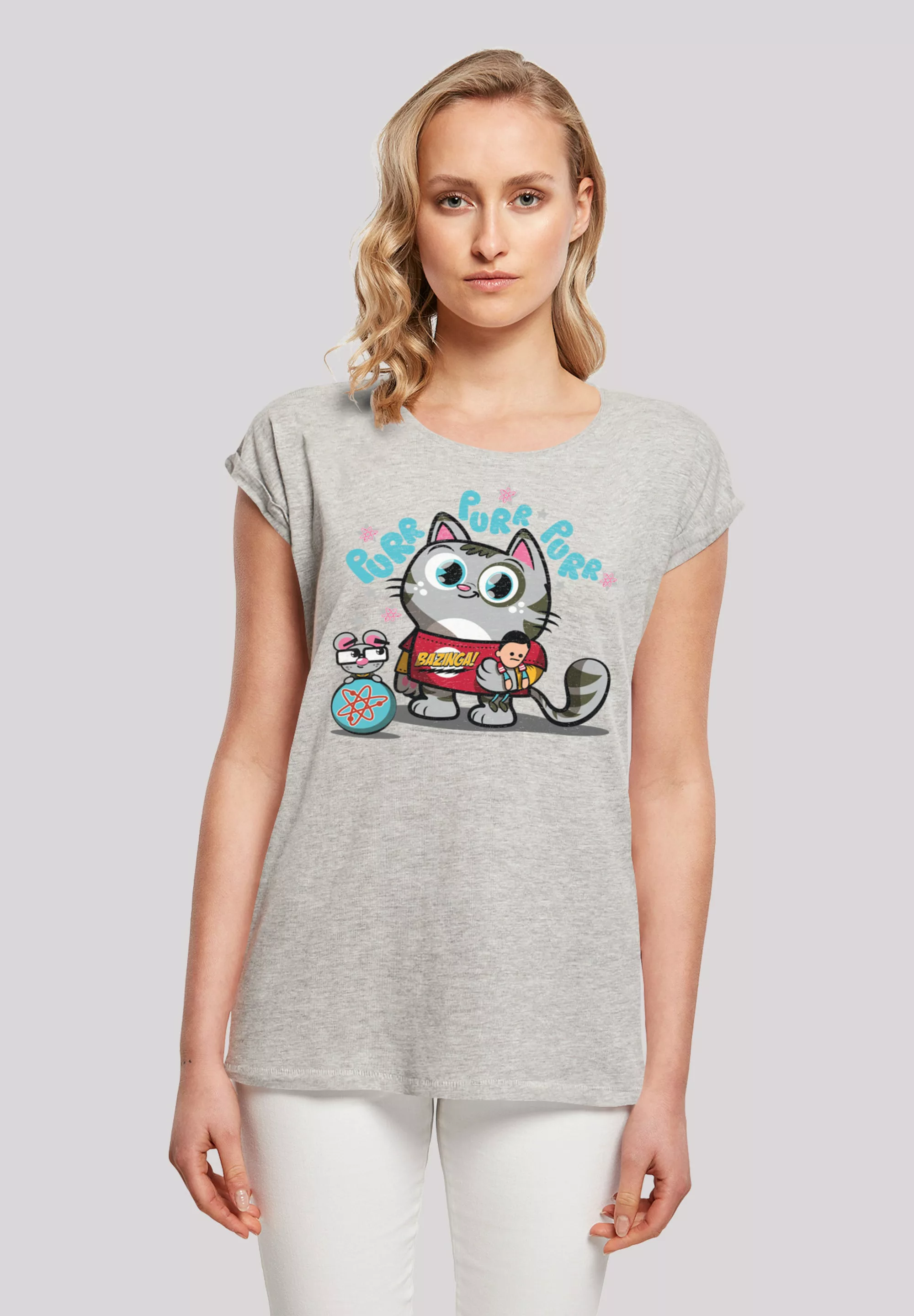 F4NT4STIC T-Shirt "Big Bang Theory Bazinga Kitty", Damen,Premium Merch,Regu günstig online kaufen