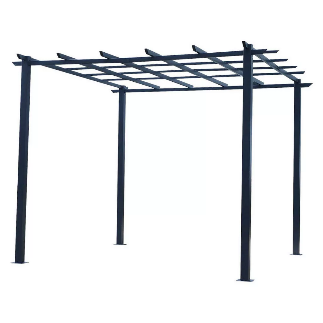 Outsunny Rosenpavillon schwarz Metall B/H/L: ca. 300x230x300 cm günstig online kaufen