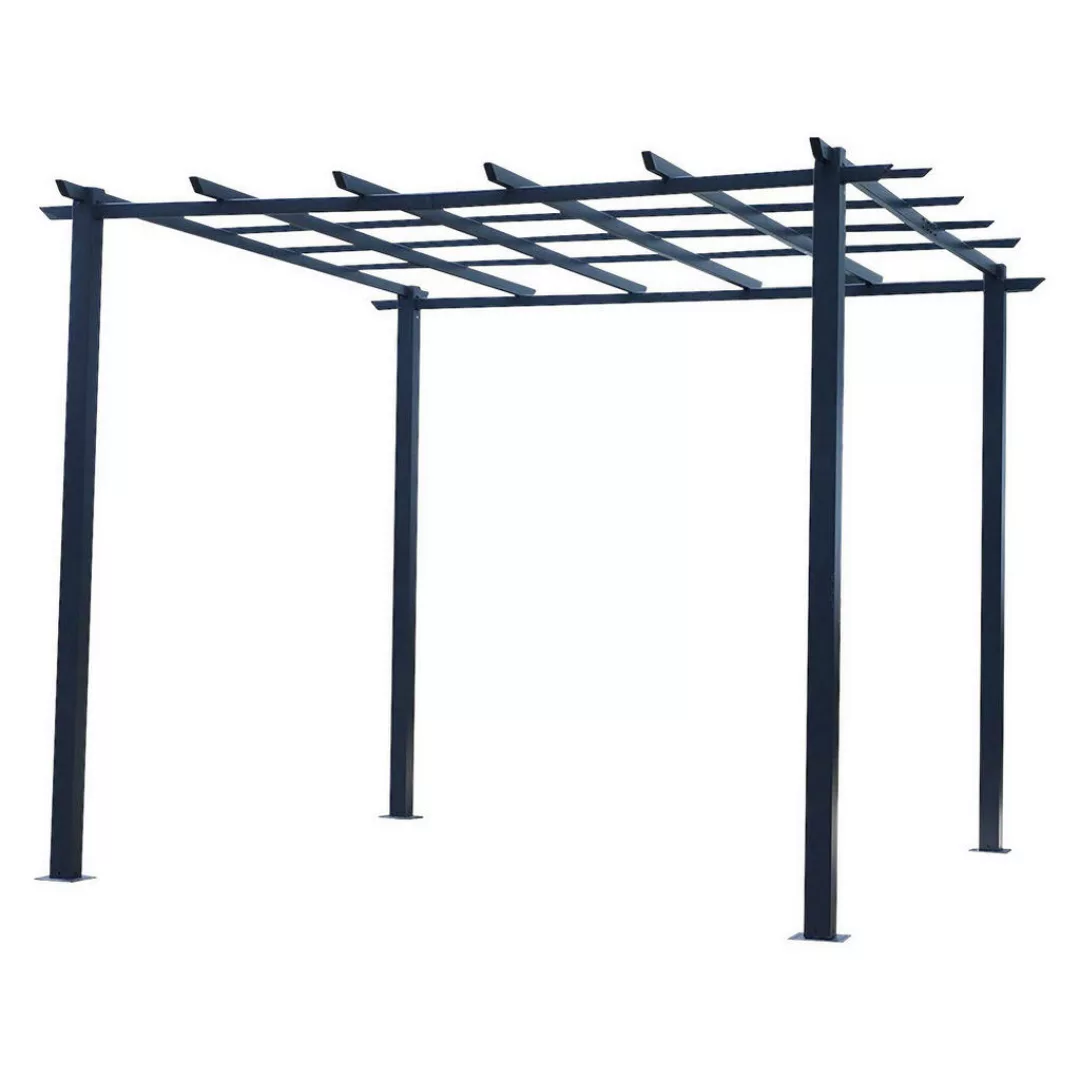 Outsunny Rosenpavillon schwarz Metall B/H/L: ca. 295x230x297 cm günstig online kaufen