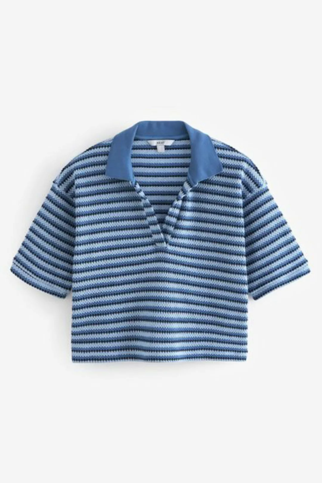Next Poloshirt Kurzärmeliges Häkel-Polohemd (1-tlg) günstig online kaufen