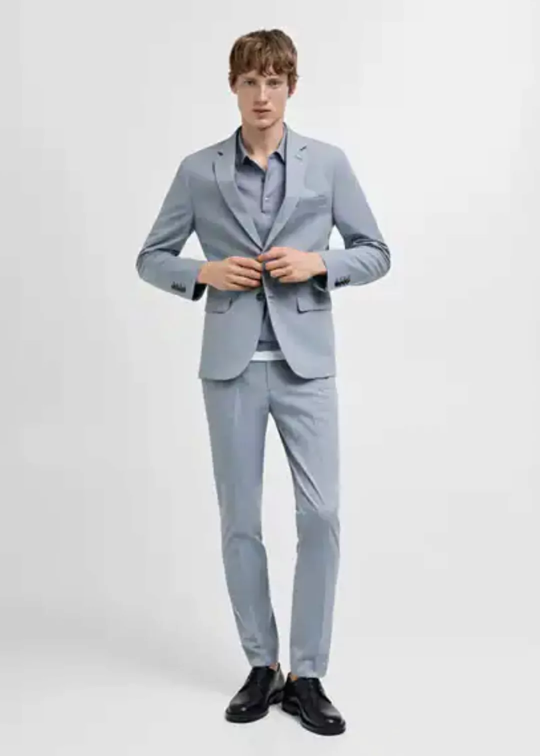 Super Slim Fit-Anzughose aus Stretchstoff günstig online kaufen