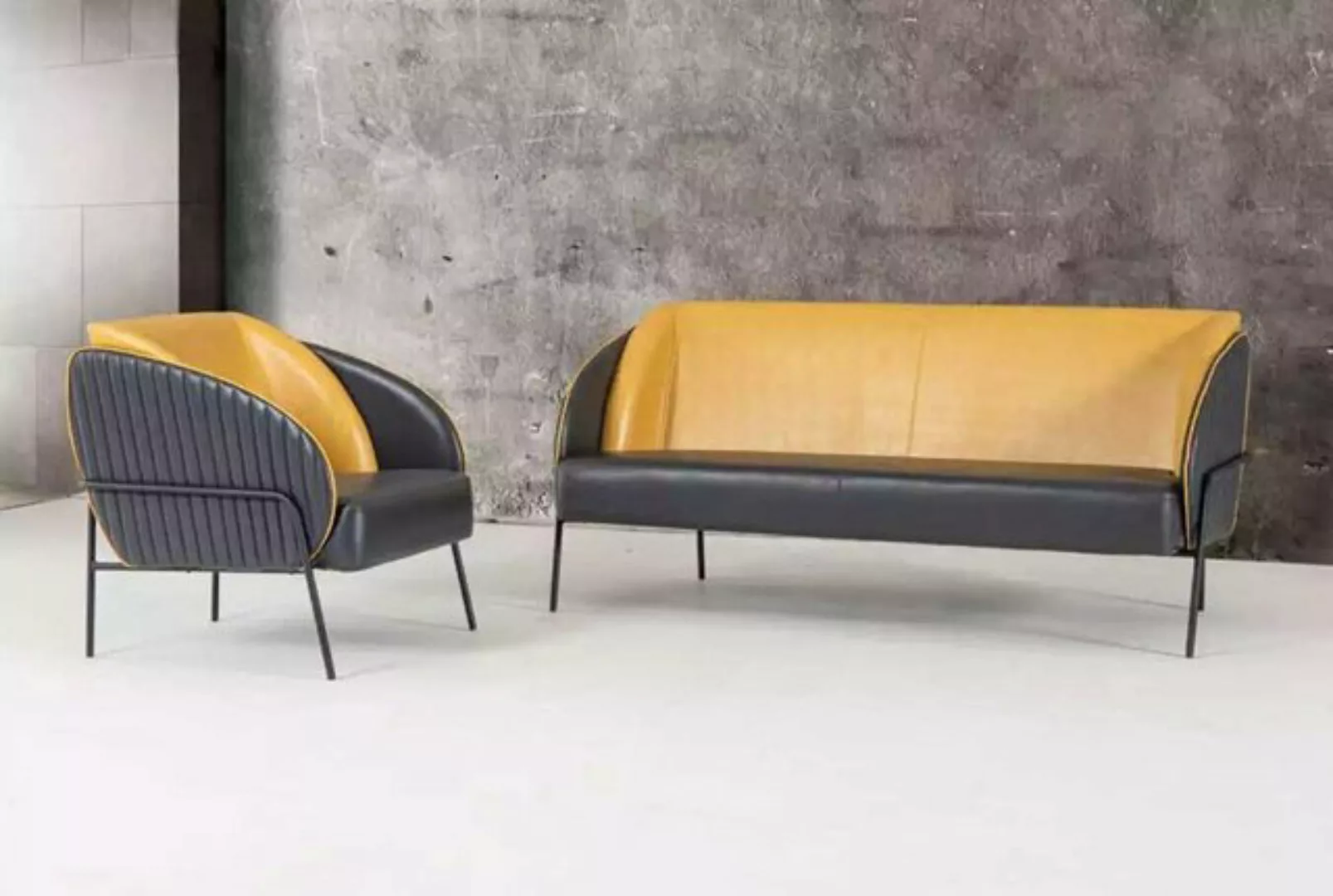 JVmoebel Sofa Modernes Luxus Sofa Set Zweisitzer Sessel Arbeitszimmer Desig günstig online kaufen
