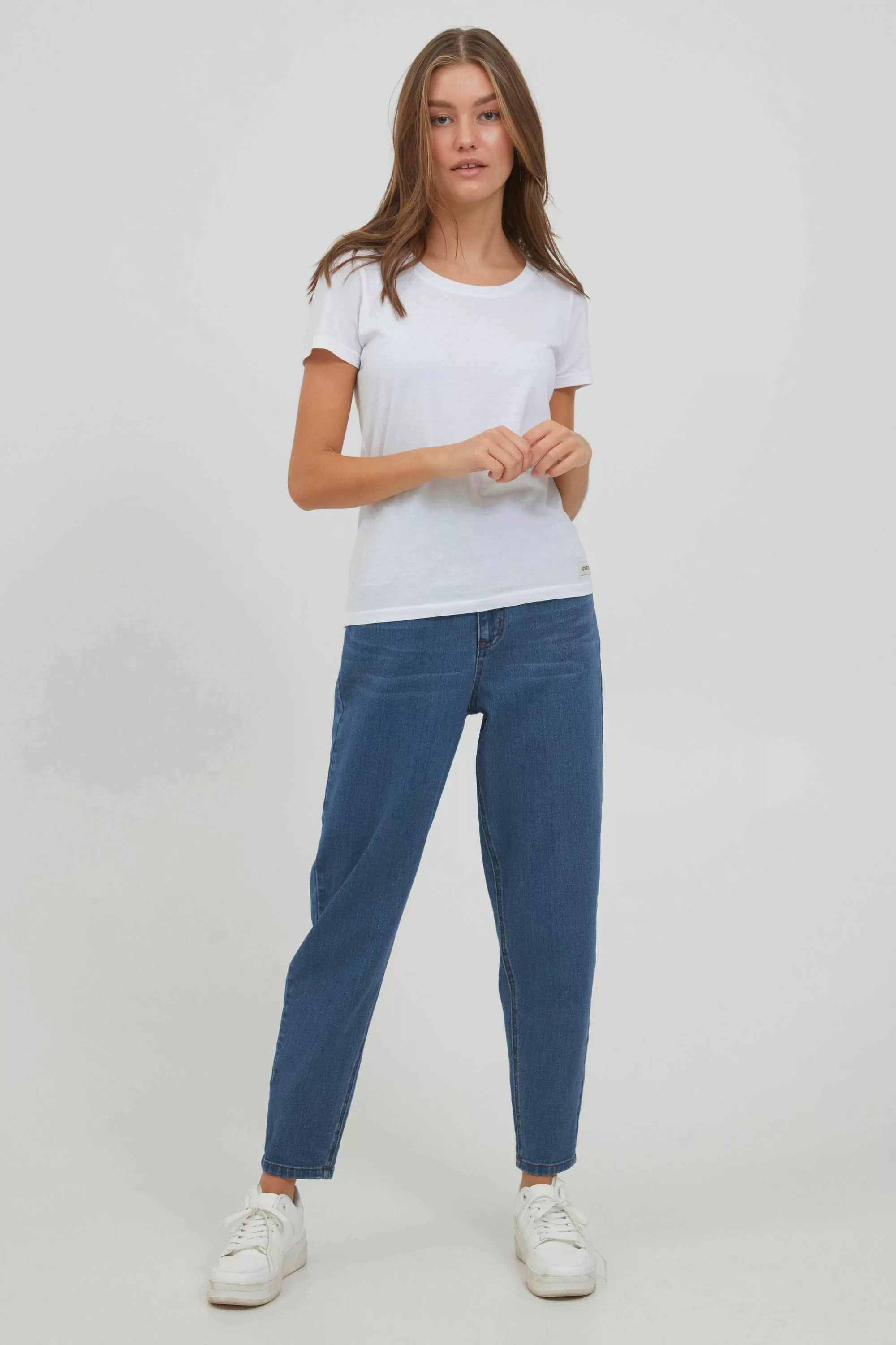 OXMO Loose-fit-Jeans OXAnn Jeanshose mit Paperbag Bund günstig online kaufen