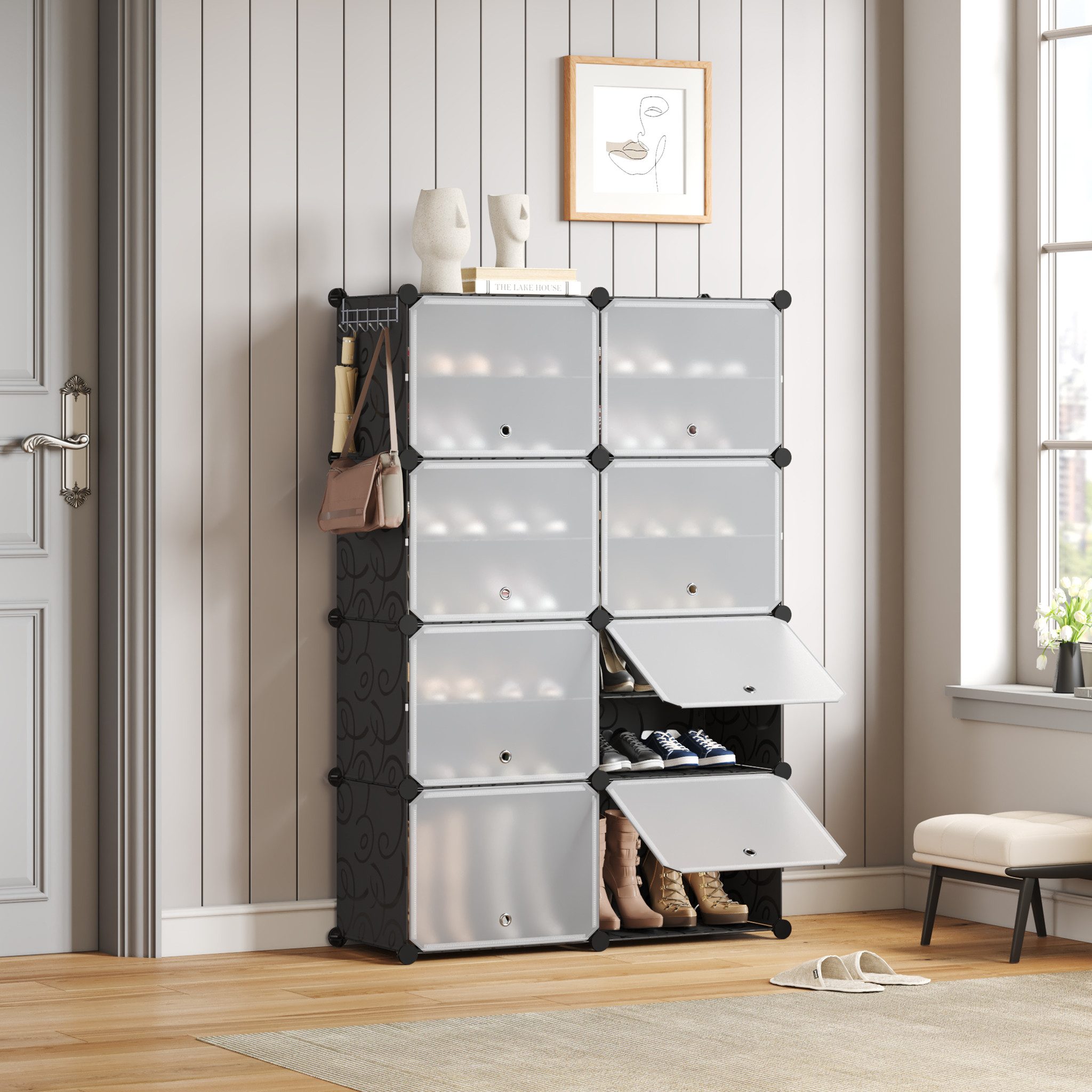 Mondeer Schuhregal Schuhschrank, mit Tür, Staub- günstig online kaufen