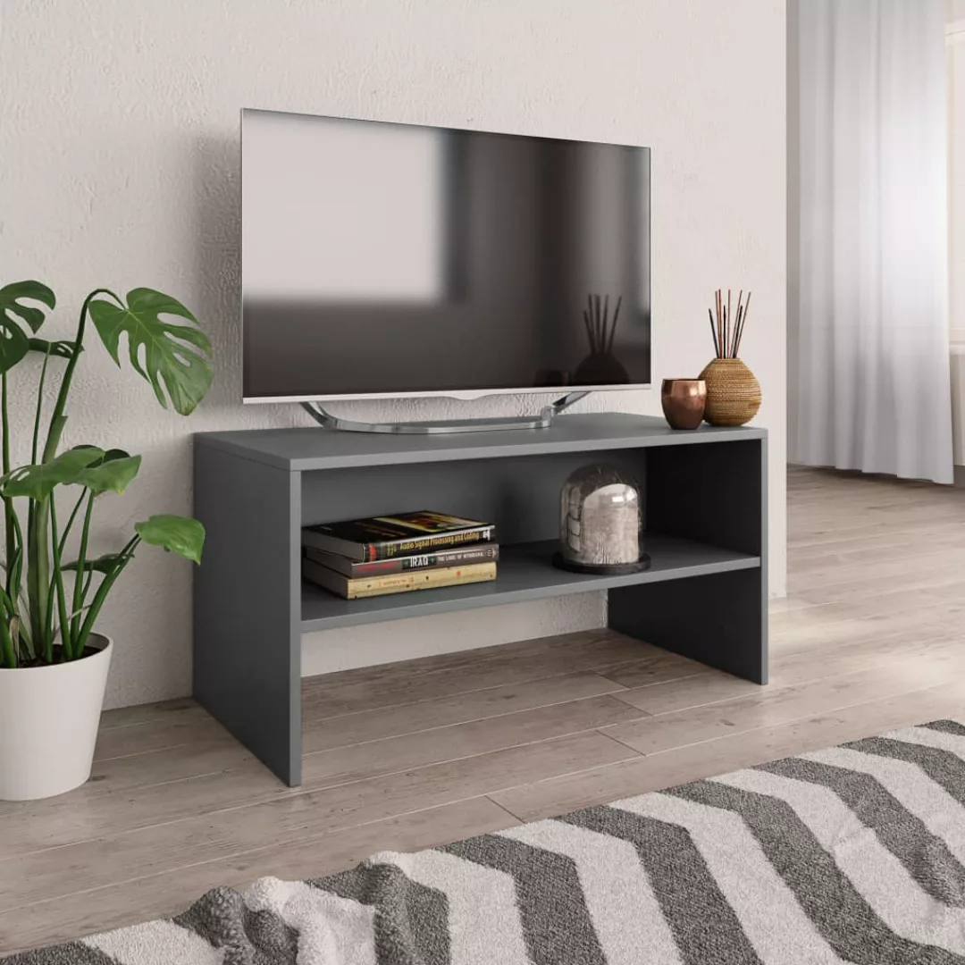 Tv-schrank Grau 80 X 40 X 40 Cm Spanplatte günstig online kaufen