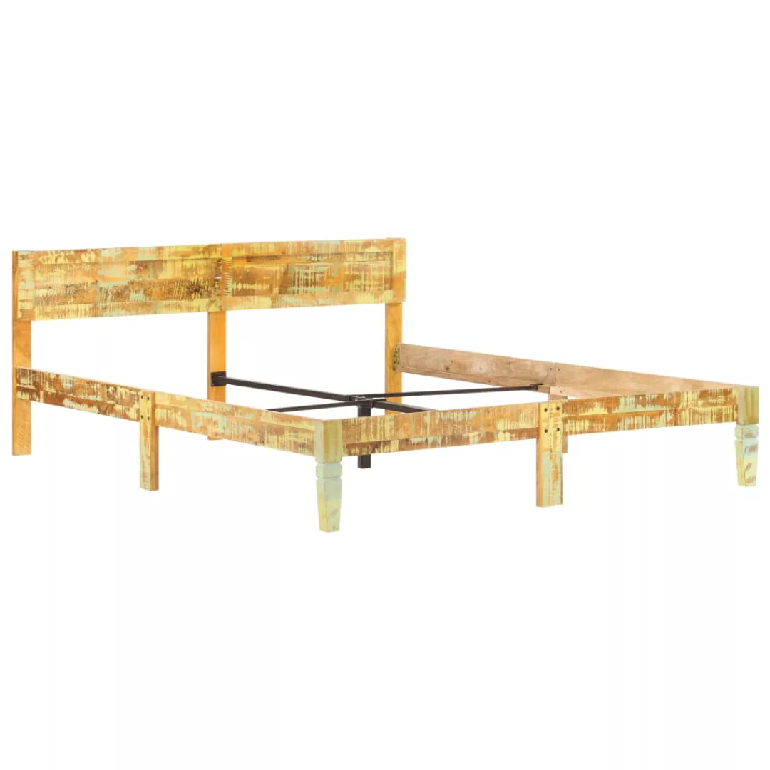 Bettgestell Altholz Massiv 180x200 Cm günstig online kaufen