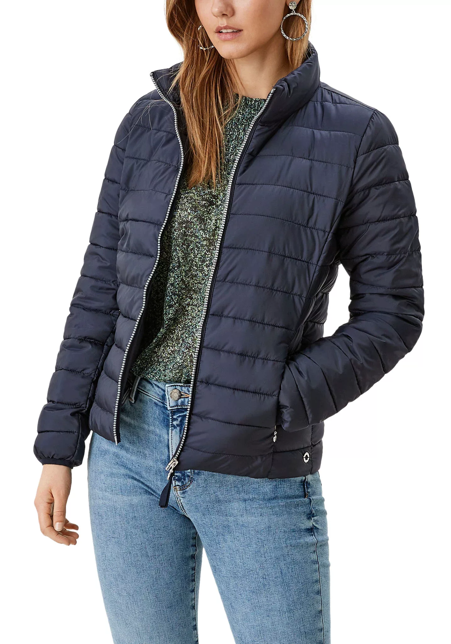 s.Oliver Steppjacke (1, 1-St) leichte Jacke mit Steppung und Stehkragen günstig online kaufen