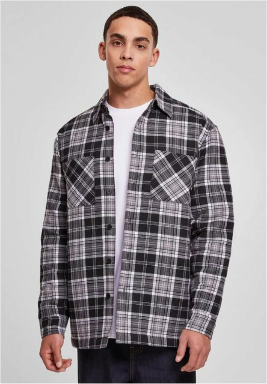 URBAN CLASSICS Kurzjacke Padded Checked Shirt Jacket günstig online kaufen