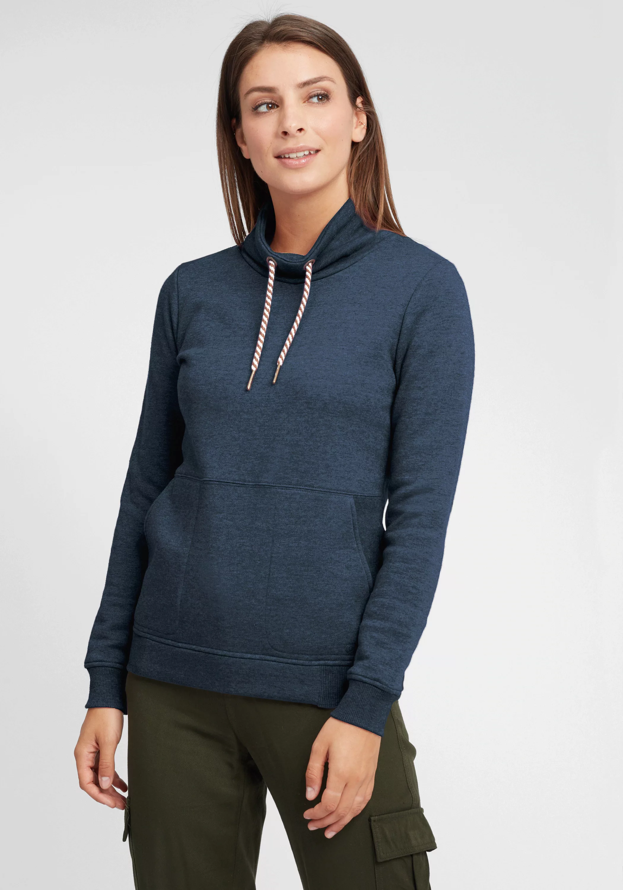 OXMO Hoodie OXVimpa Sweatpullover mit Tube-Kragen und kontrastreichem Korde günstig online kaufen