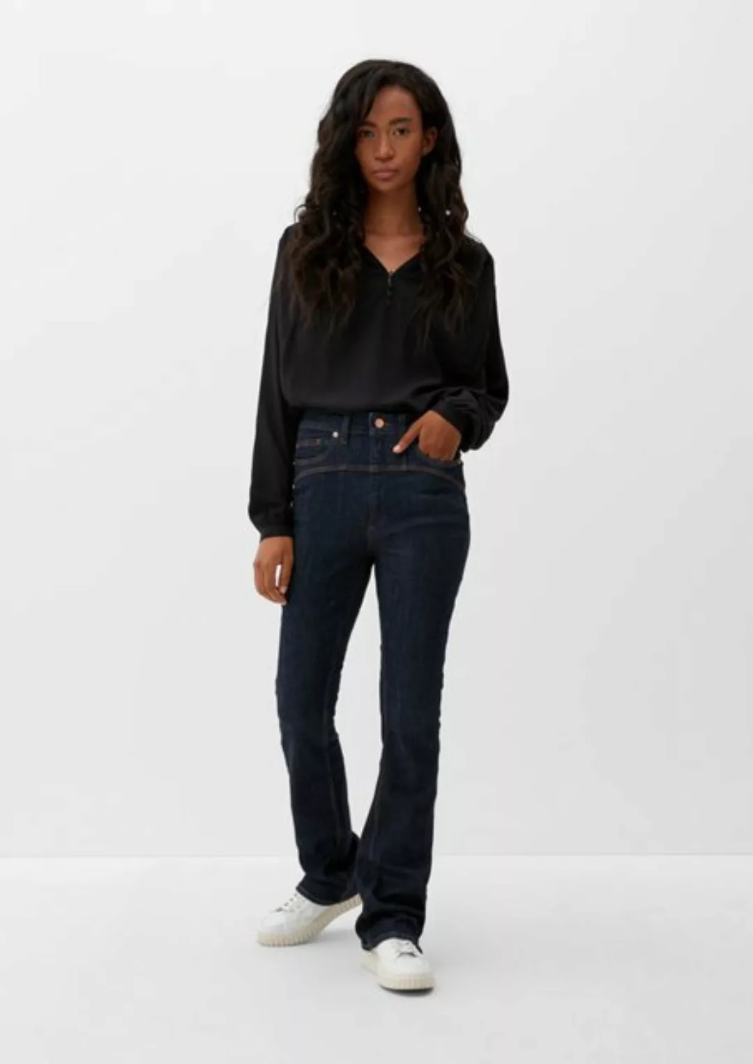 QS 5-Pocket-Jeans Jeans Sadie / Skinny Fit / Mid Rise / Skinny Leg günstig online kaufen