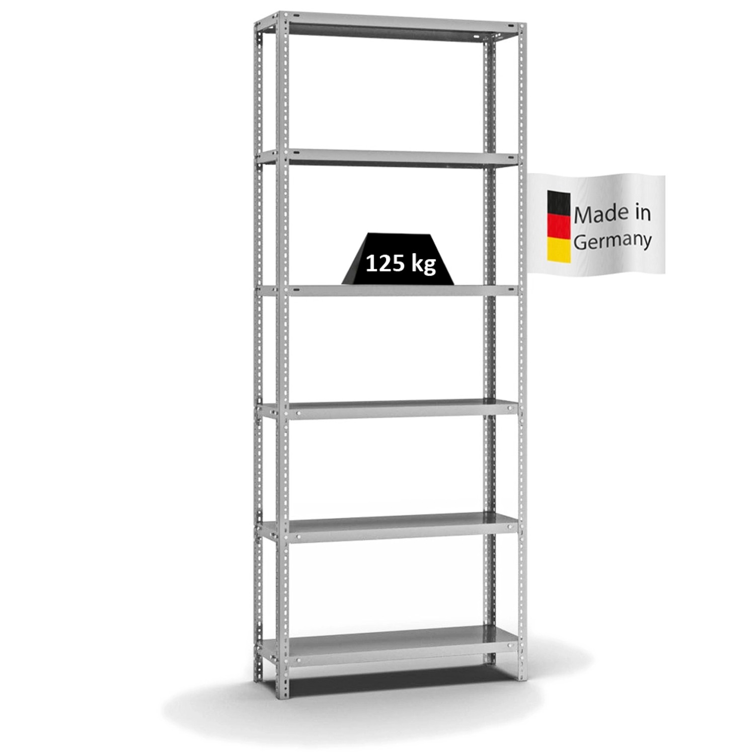 PROREGAL Fachbodenregal Schraubsystem Light-Duty Grundregal HxBxT 250 x 100 günstig online kaufen