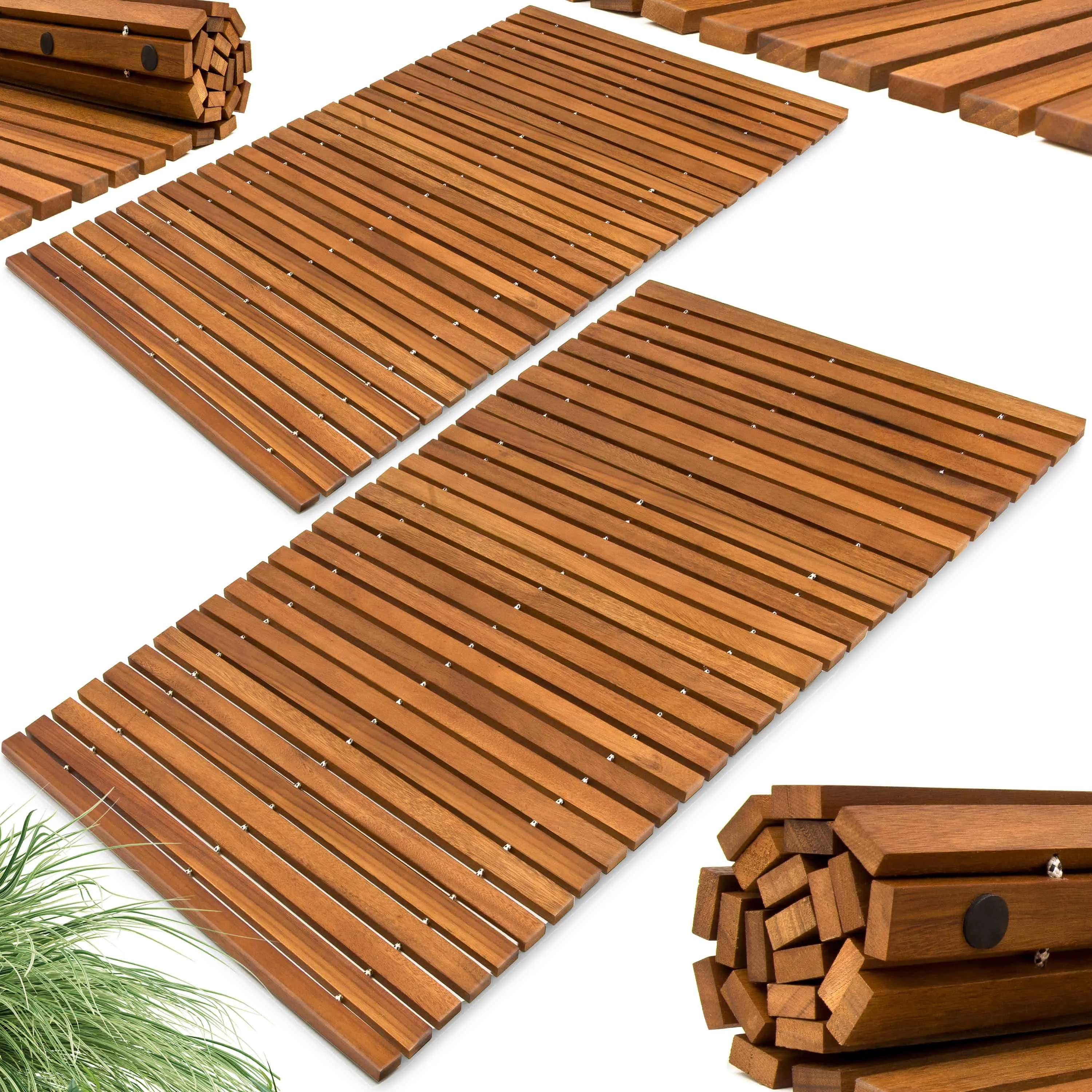 Deuba Badematte, Höhe 2.5 mm, Holz, günstig online kaufen