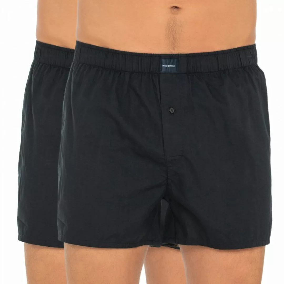 Bread & Boxers 2-er Set Boxershorts Dunkelblau günstig online kaufen