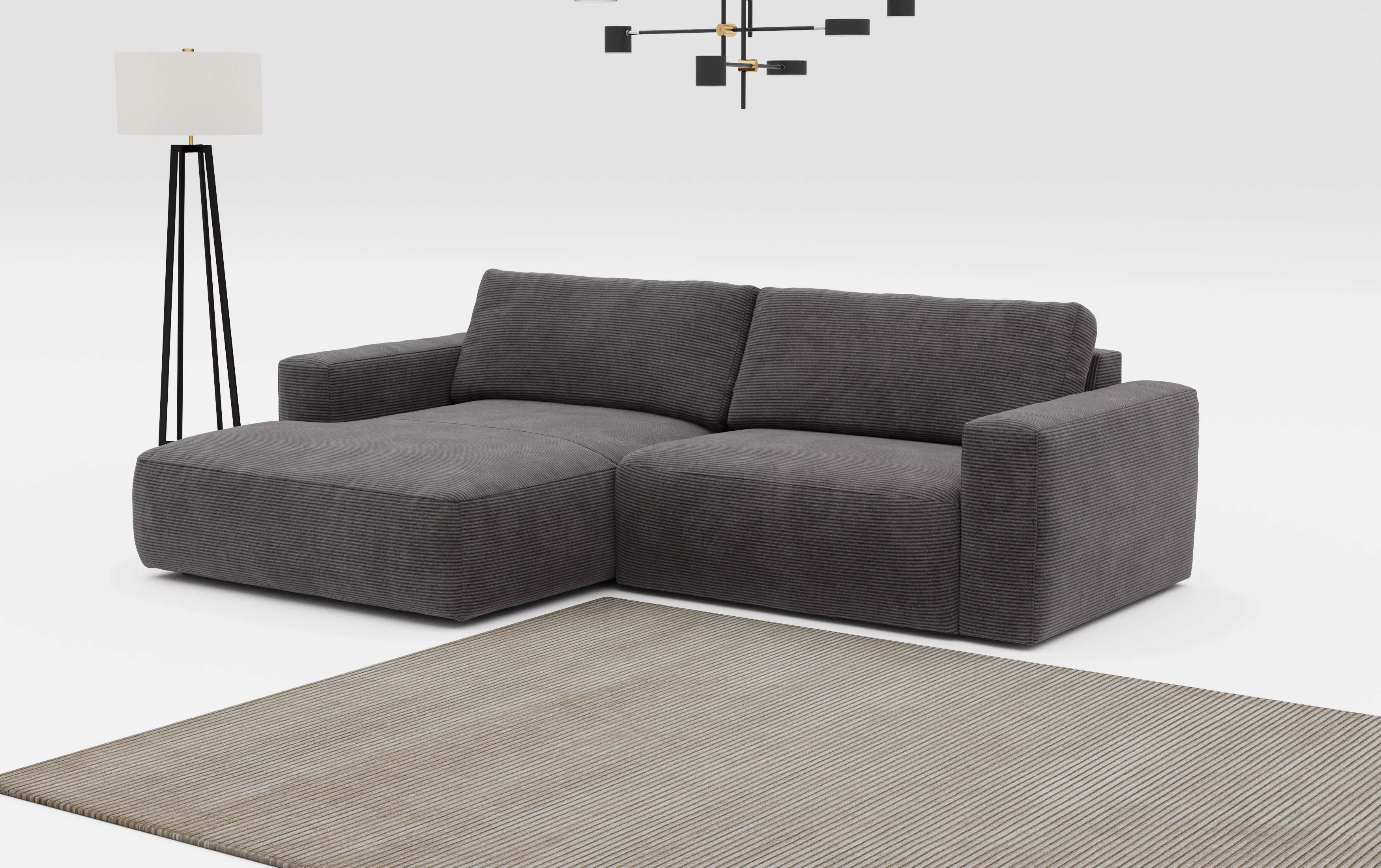 COTTA Ecksofa "Lasso L-Form", mit breiter Recamiere im trendigen Cord oder günstig online kaufen